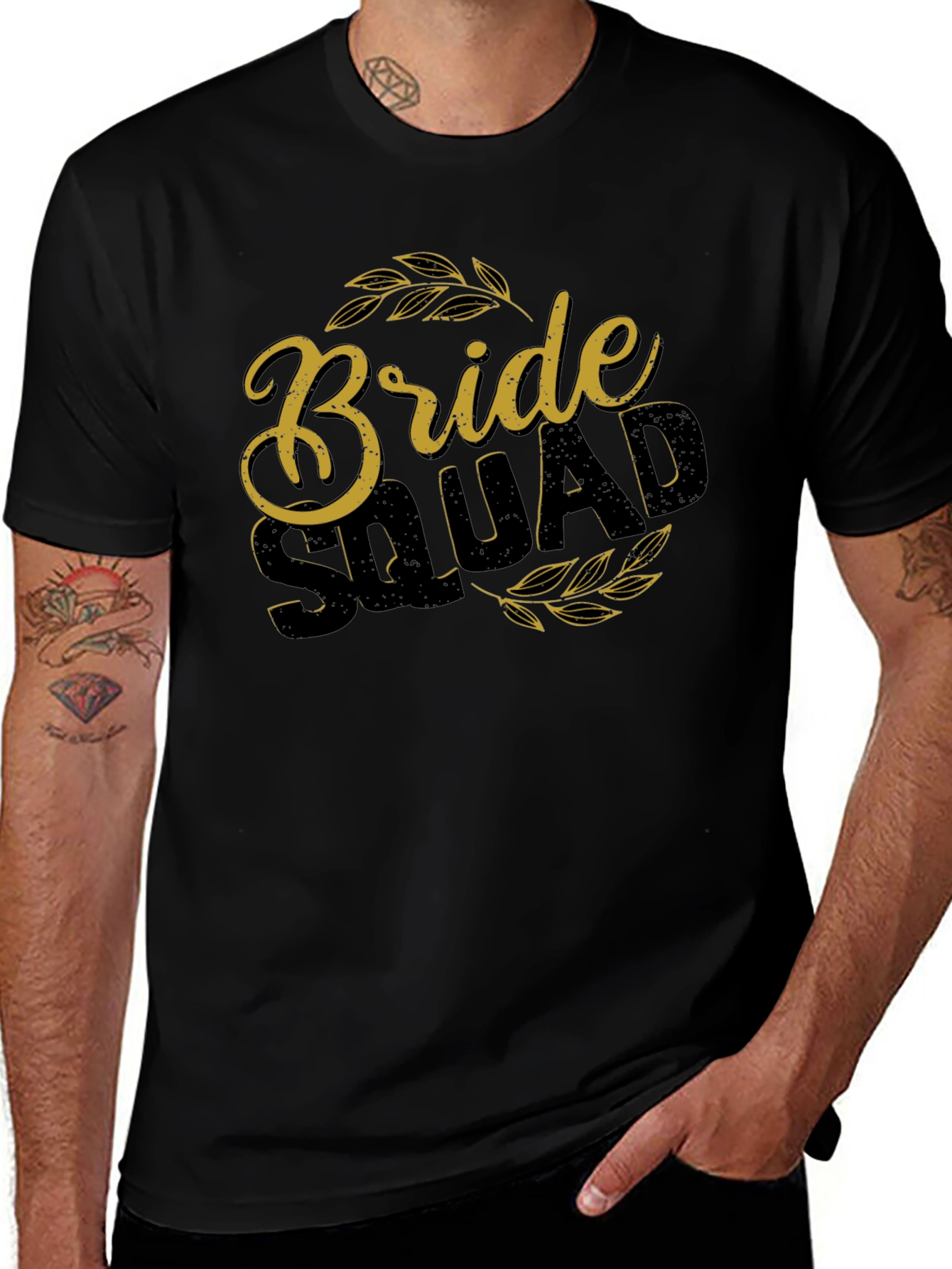 Bride Squad Crew Neck Graphic Tee