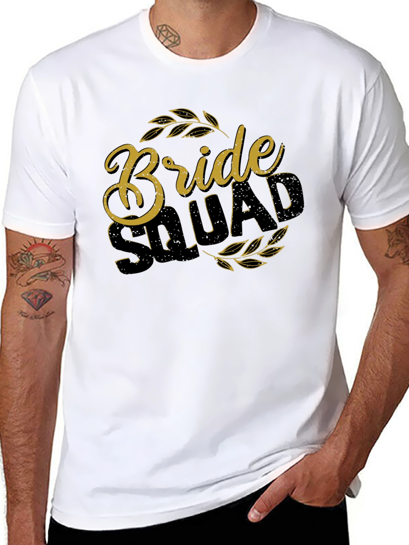 Bride Squad Crew Neck Graphic Tee