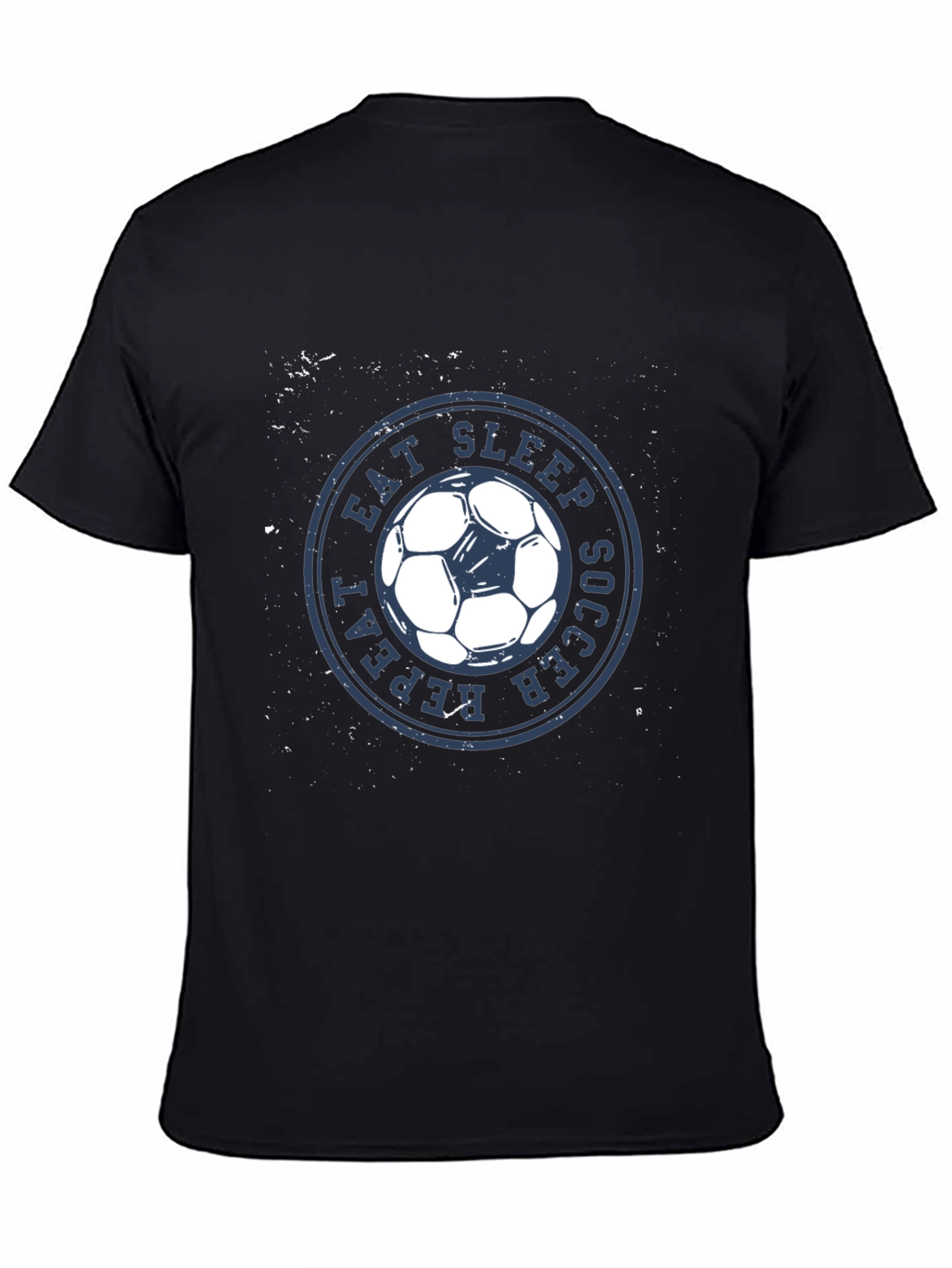 Eat Sleep Soccer Repeat Black T-Shirt