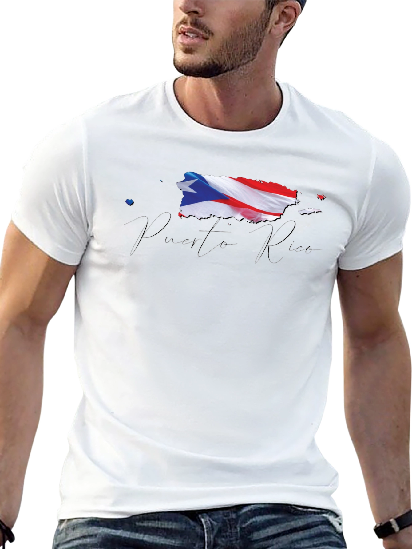 Puerto Rico Flag Graphic T-Shirt