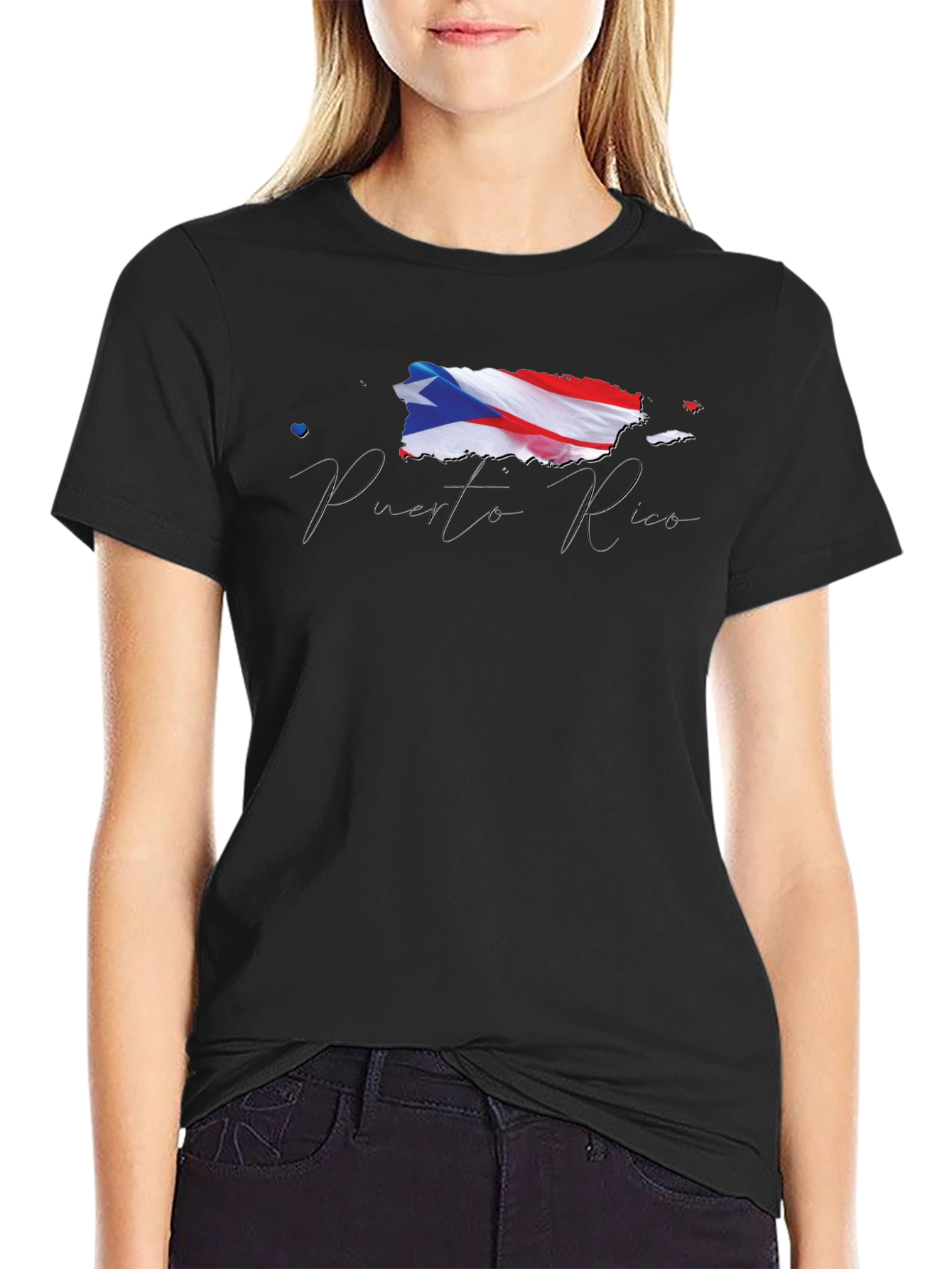 Puerto Rico Flag Graphic T-Shirt