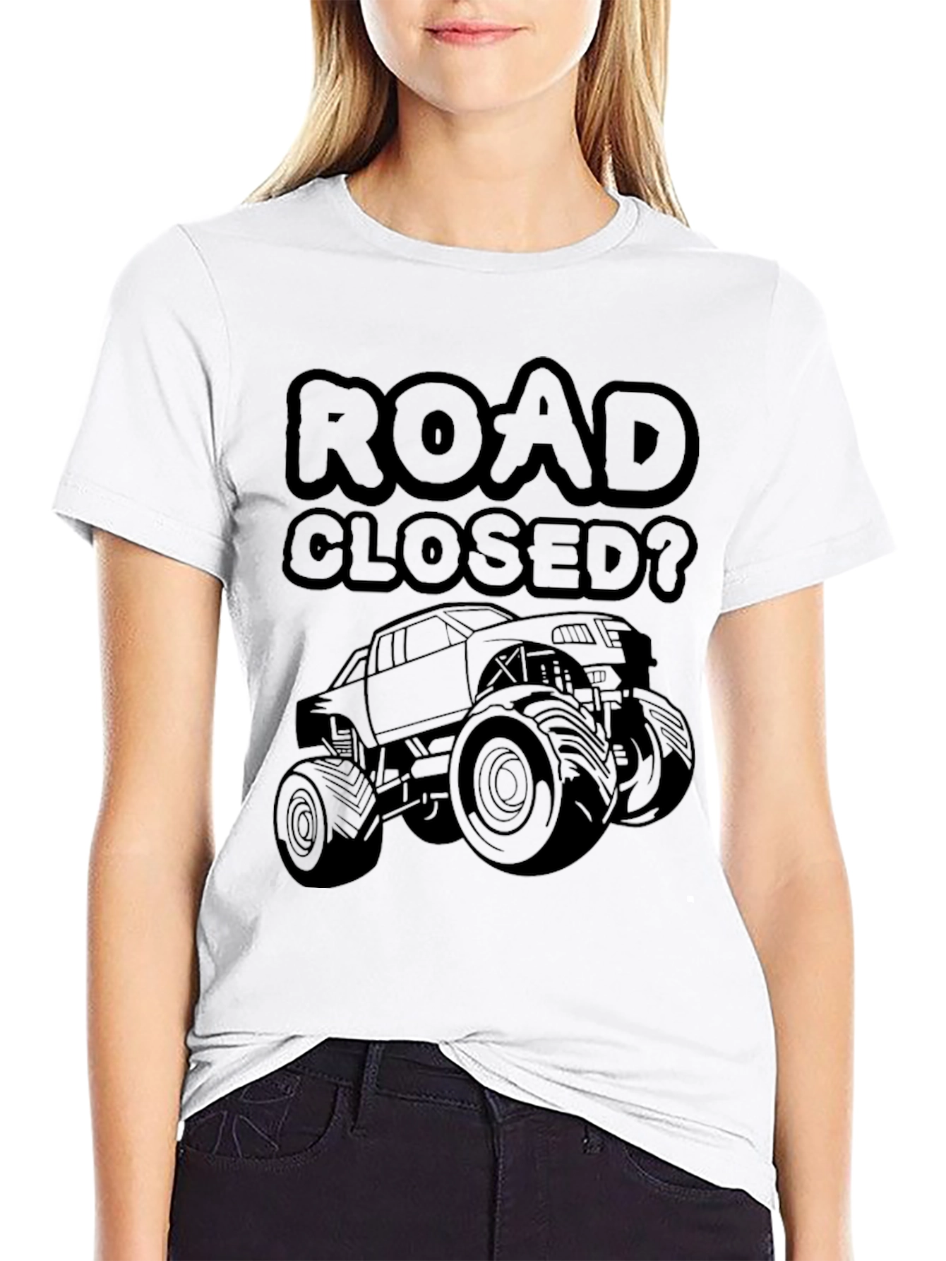 Road Closed? Monster Truck Graphic T-Shirt