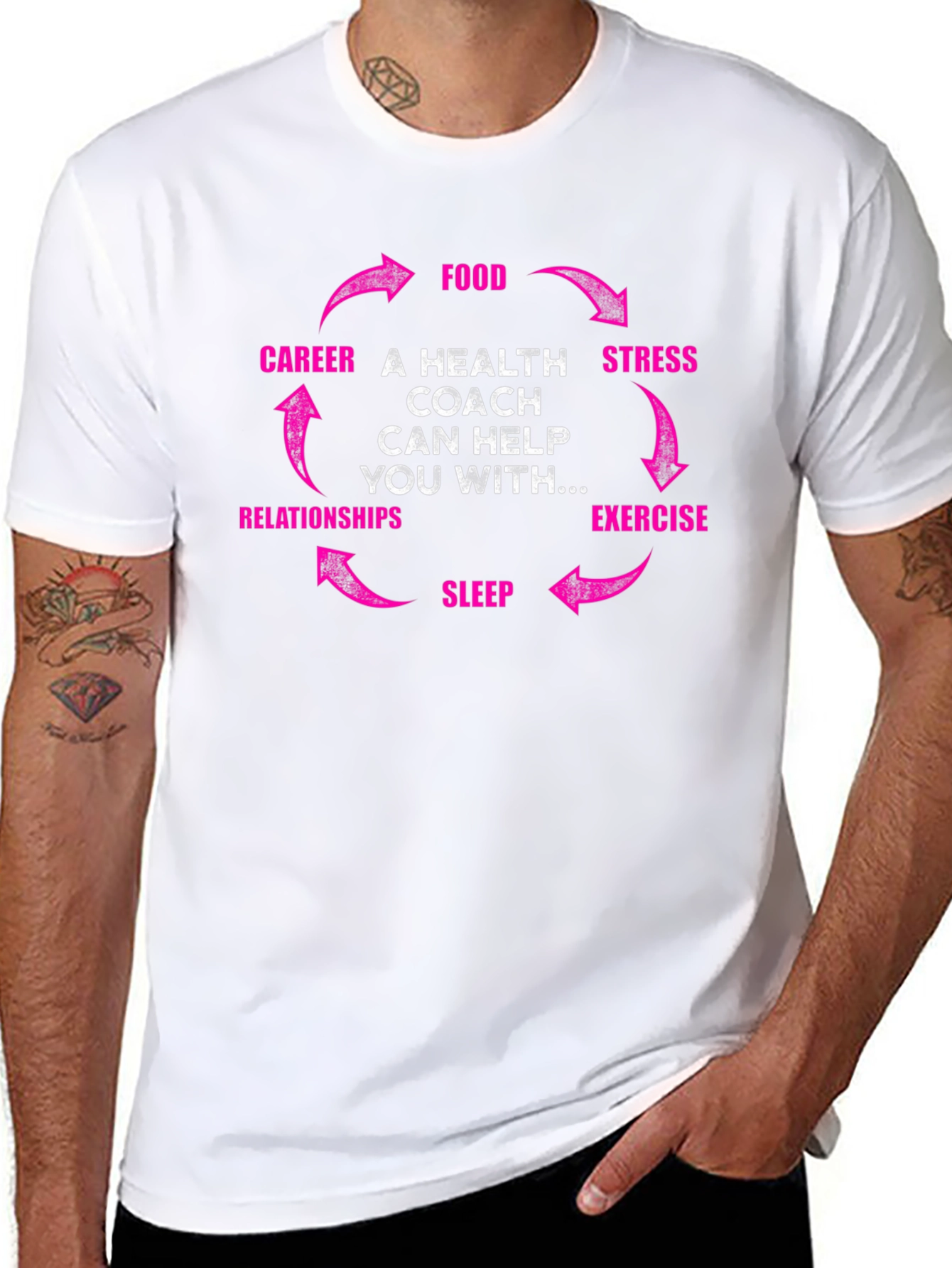 Health Coach Cycle T-Shirt - Wellness Gift
