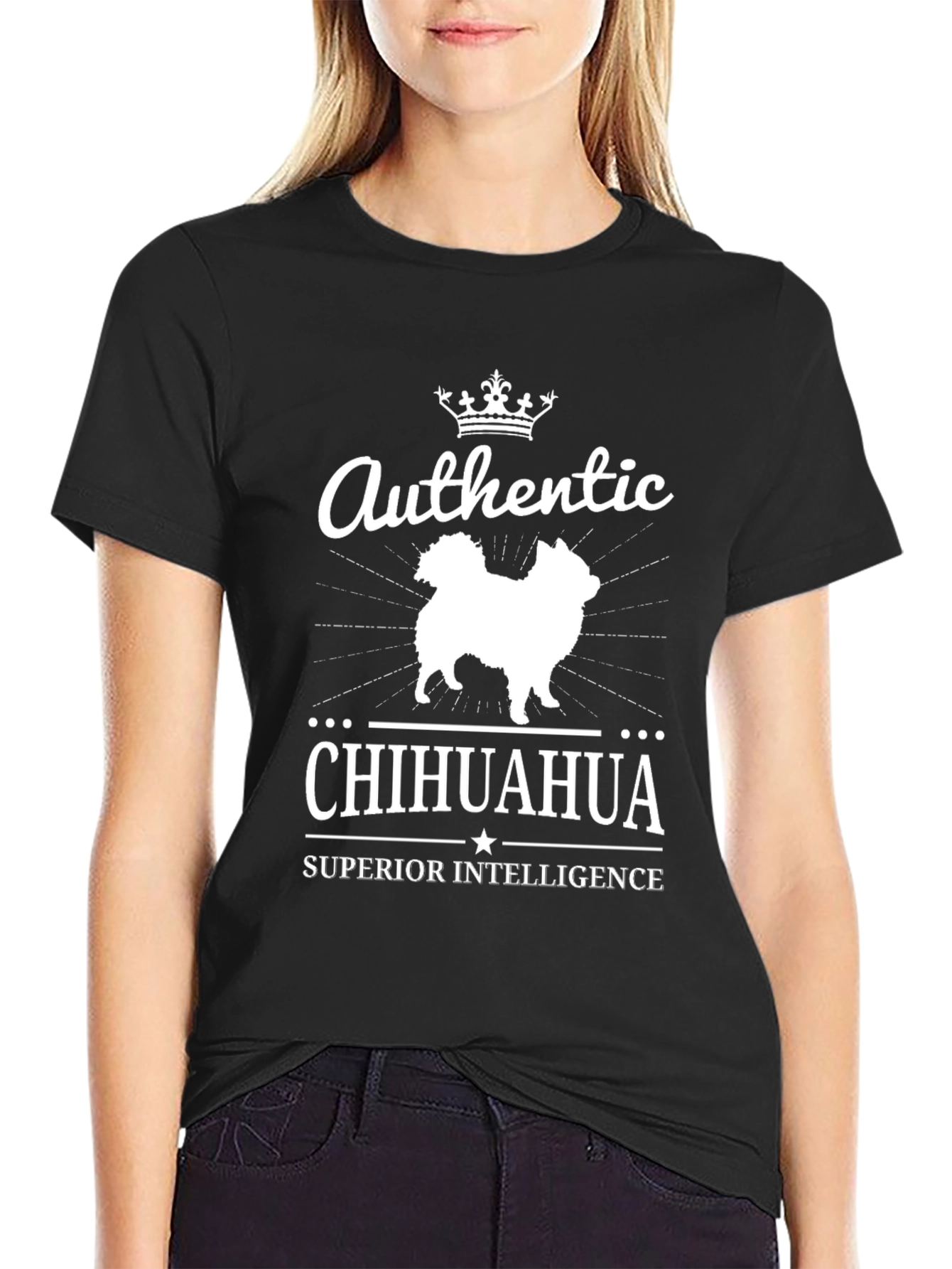 Authentic Chihuahua Superior Intelligence Graphic Tee