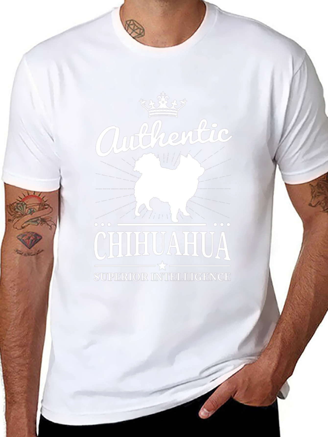 Authentic Chihuahua Superior Intelligence Graphic Tee