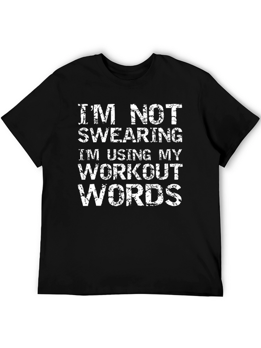 Workout Words Graphic Tee - Gym Humor