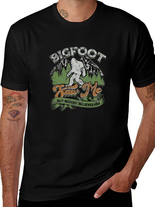Bigfoot Saw Me T-Shirt - Novelty Graphic Tee