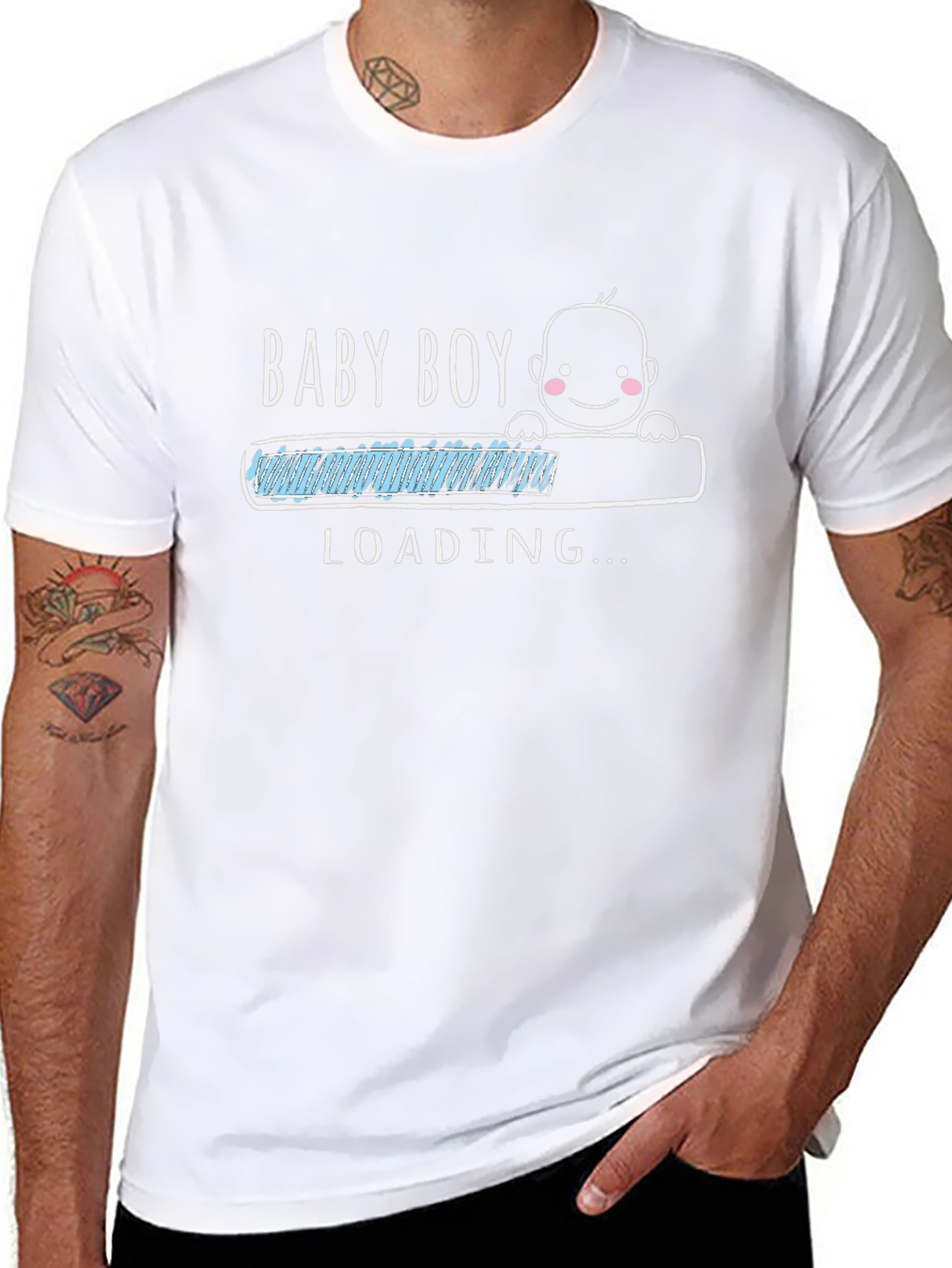 Baby Boy Loading T-Shirt - New Dad Gift