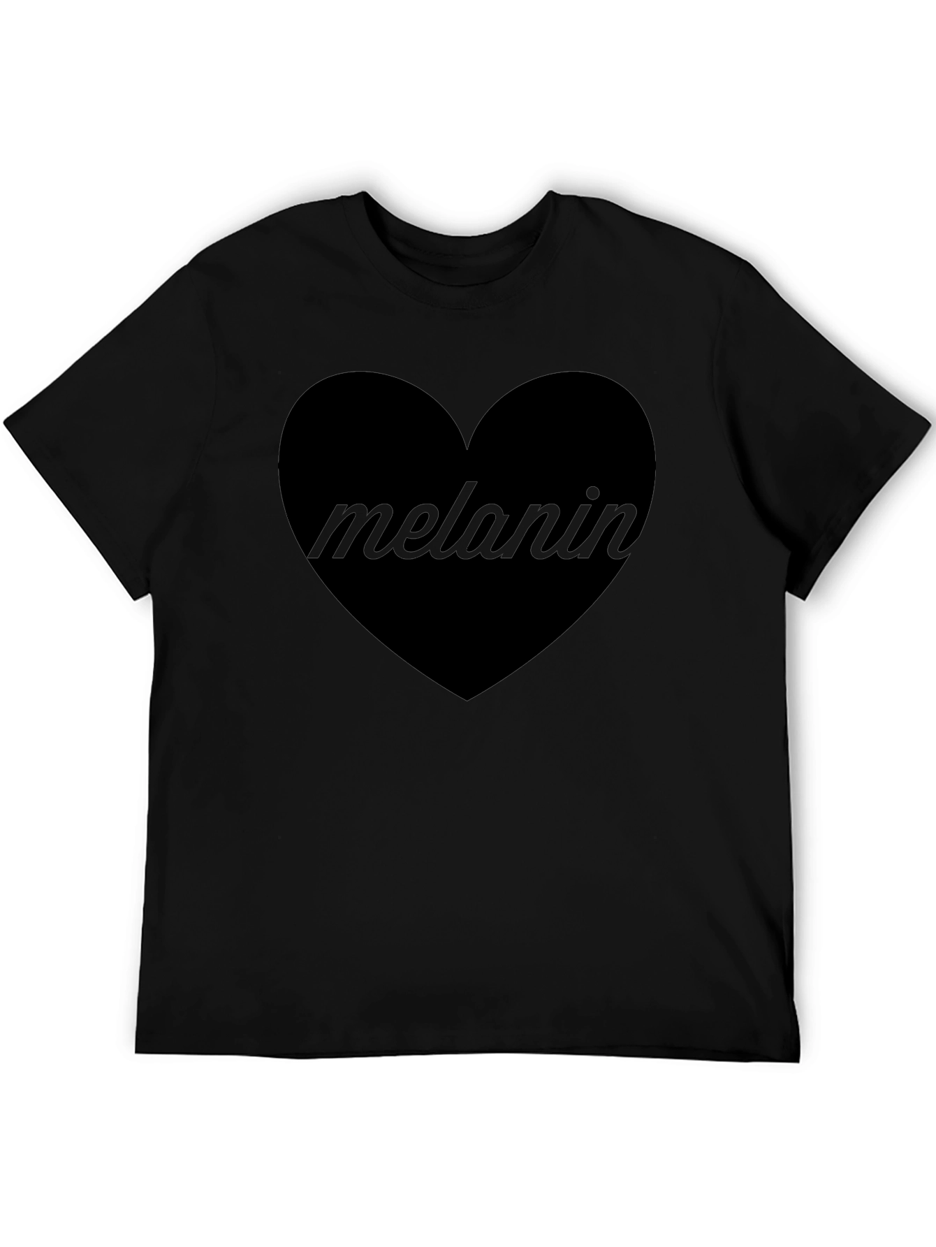 Melanin Heart Graphic T-Shirt - Unisex Cotton Tee
