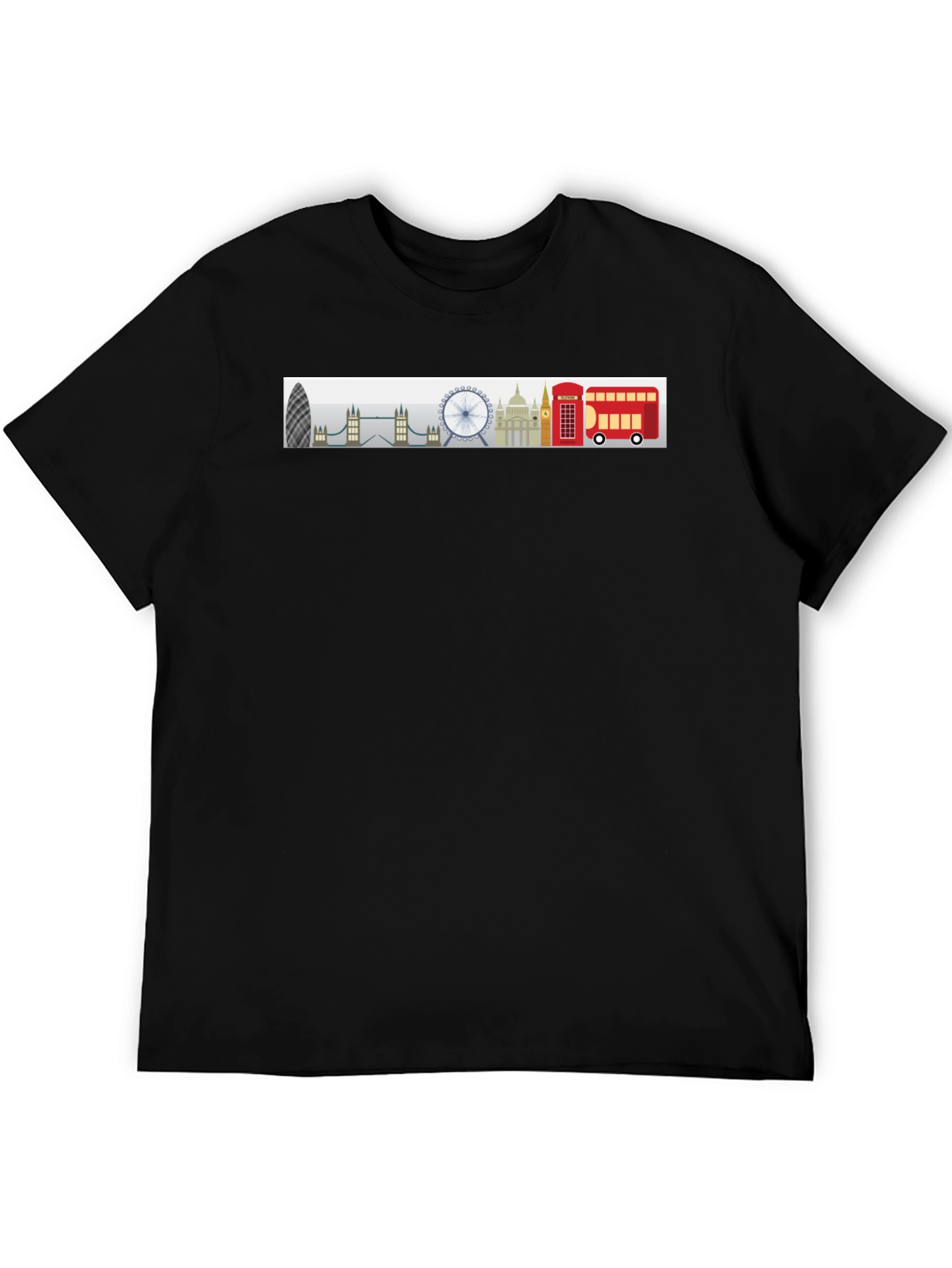 London Skyline Graphic Tee - Black
