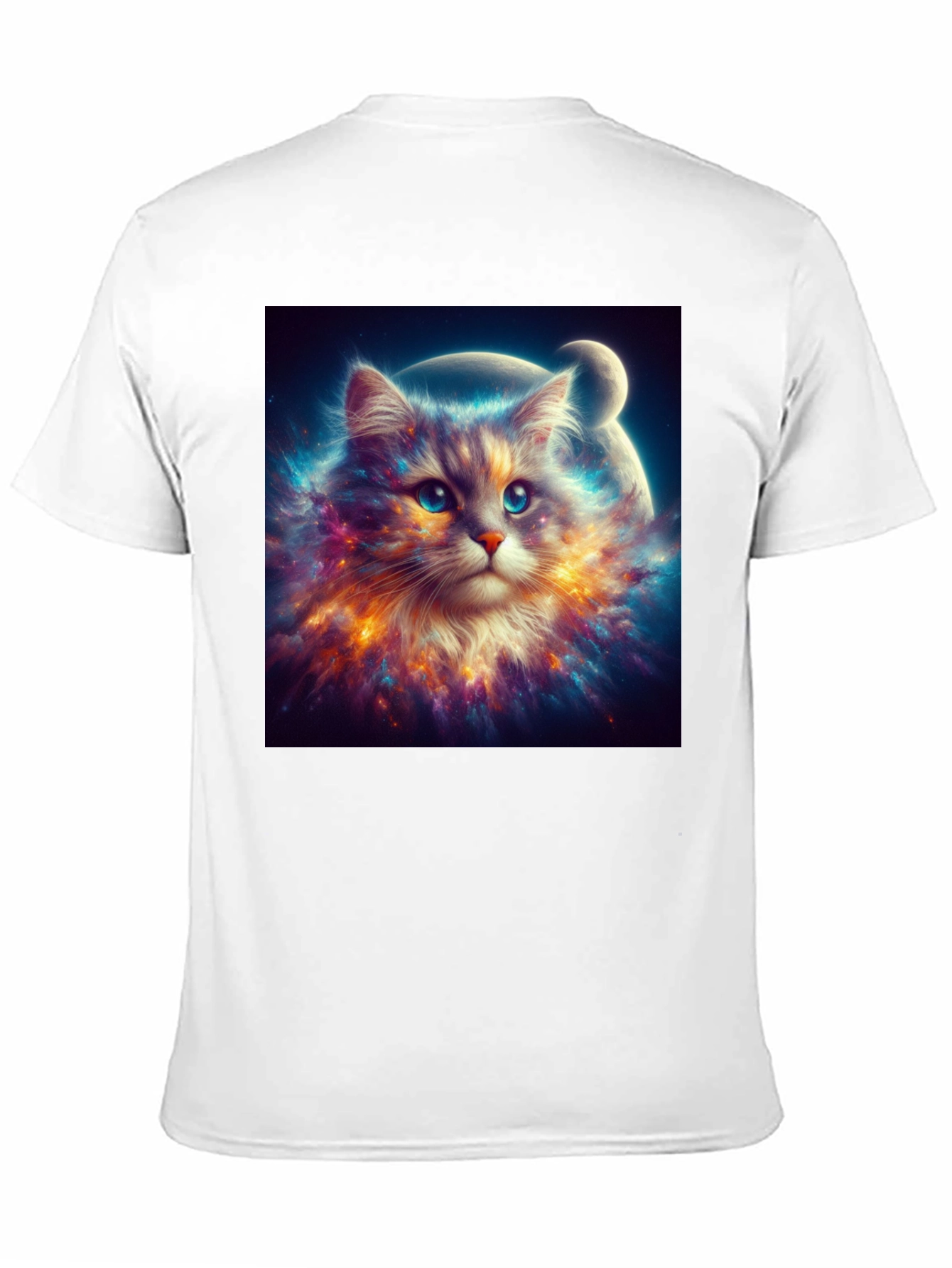 Cosmic Cat T-Shirt - Galaxy Kitten Design
