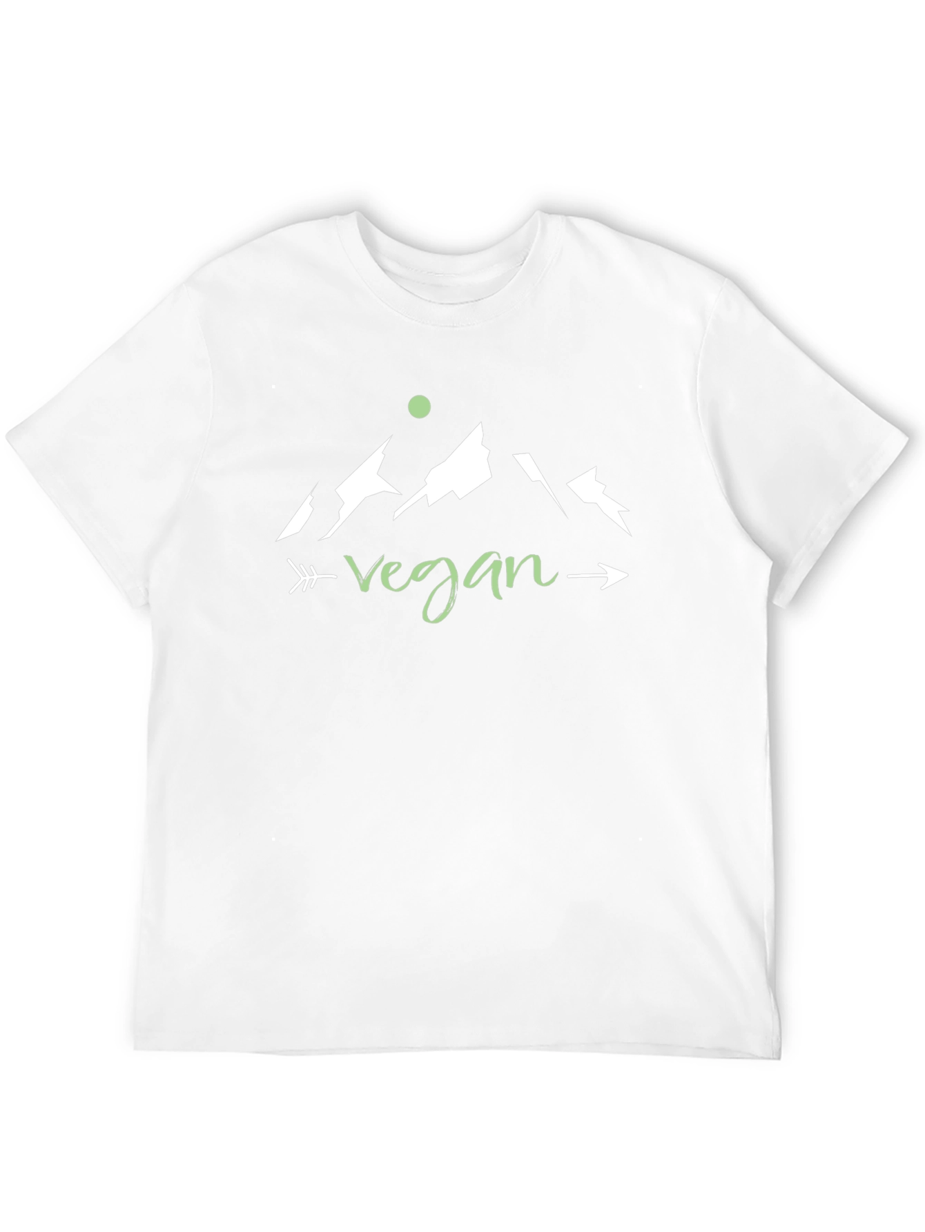 Vegan Mountain Arrow T-Shirt - Black