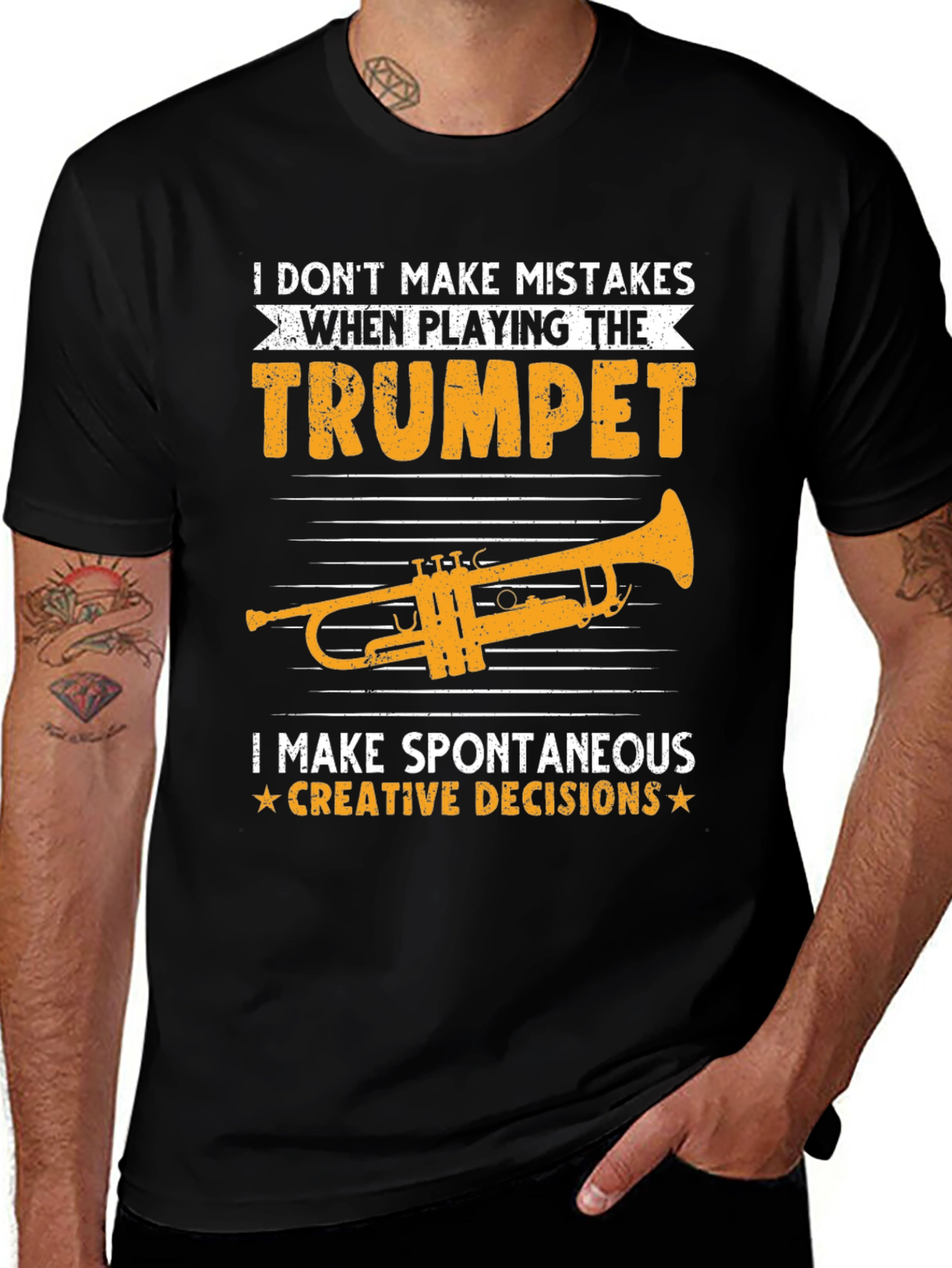 Trumpet Player T-Shirt - Spontaneous Creative Decisions