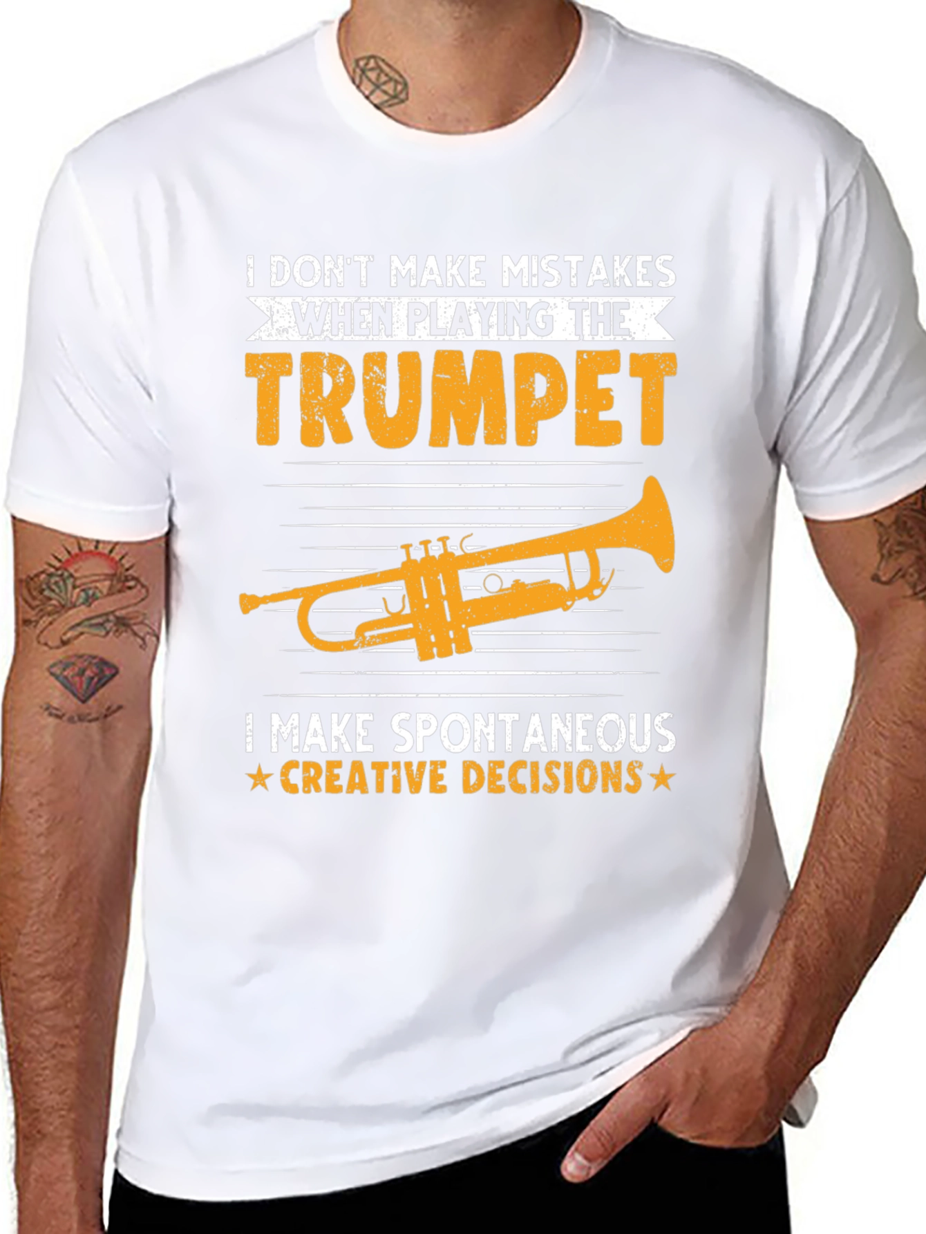 Trumpet Player T-Shirt - Spontaneous Creative Decisions