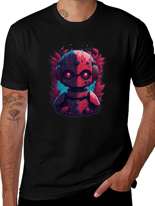 Robot Graphic Tee - Cool Design