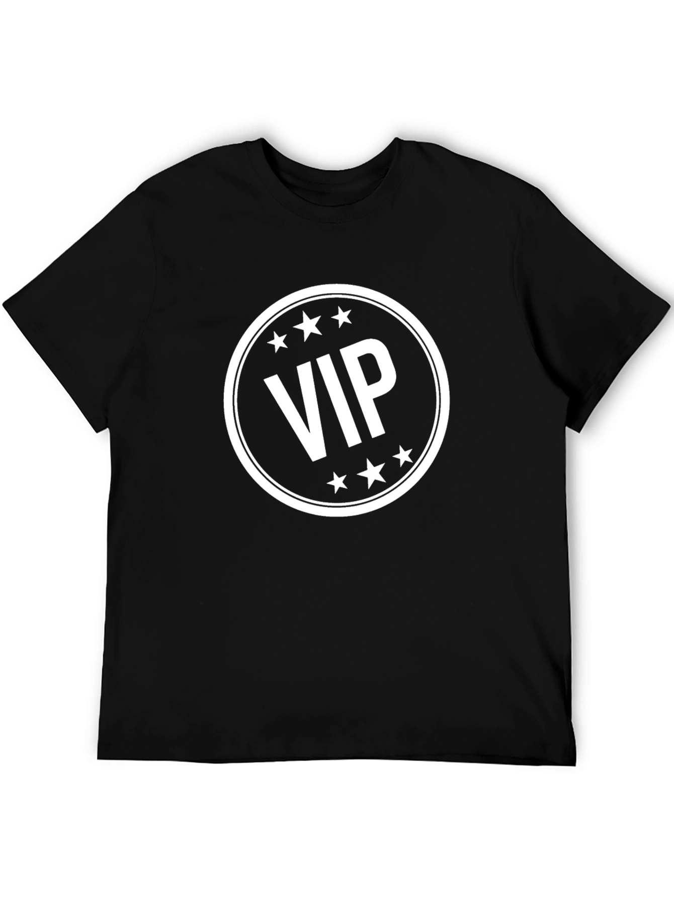 VIP Graphic Tee - Black Cotton Blend