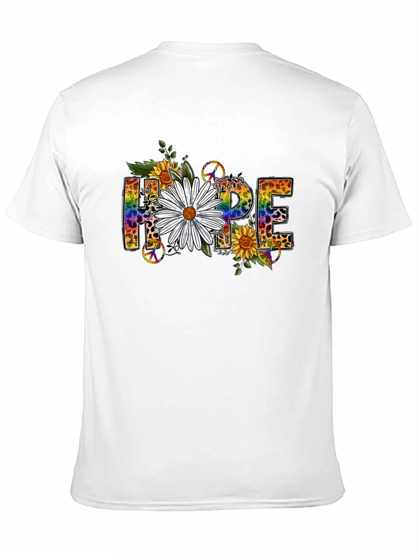Hope Floral Graphic Tee - Black T-Shirt