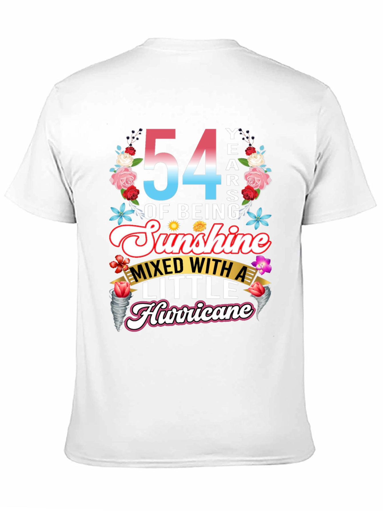 54 Years of Sunshine Mixed with Hurricane T-Shirt