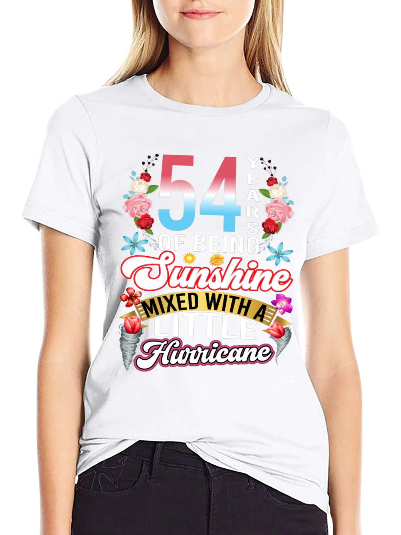 54 Years of Sunshine Mixed with Hurricane T-Shirt