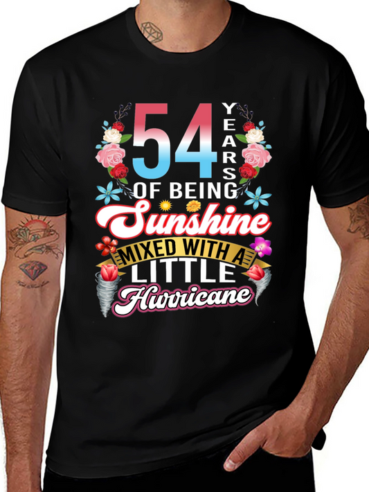 54 Years of Sunshine Mixed with Hurricane T-Shirt