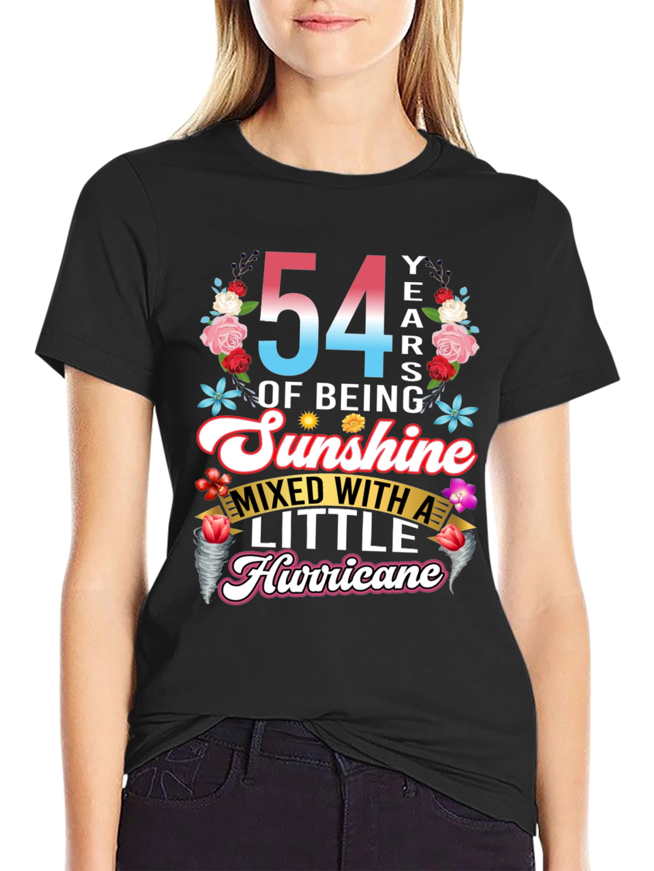 54 Years of Sunshine Mixed with Hurricane T-Shirt