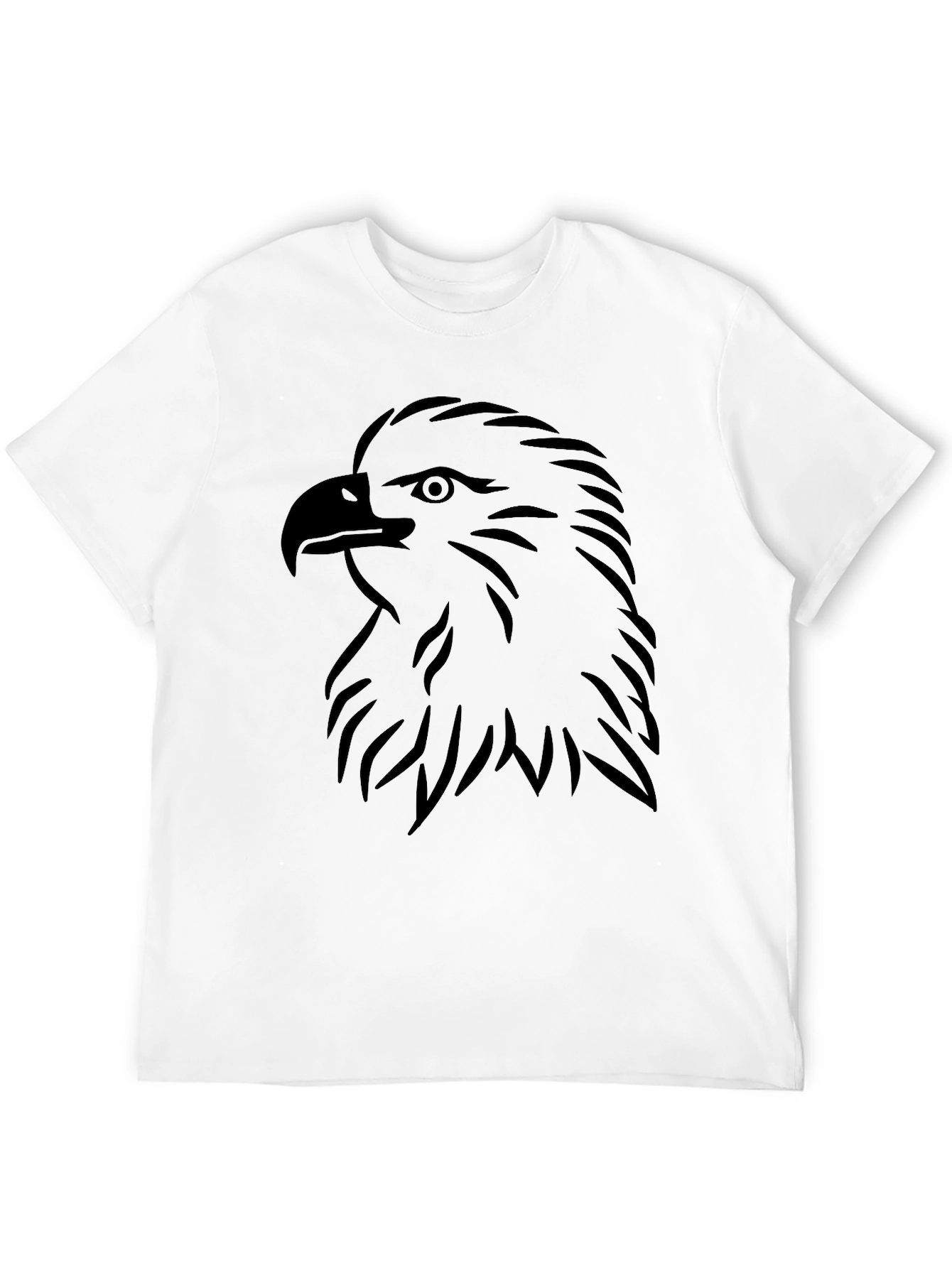Eagle Head Graphic Black T-Shirt