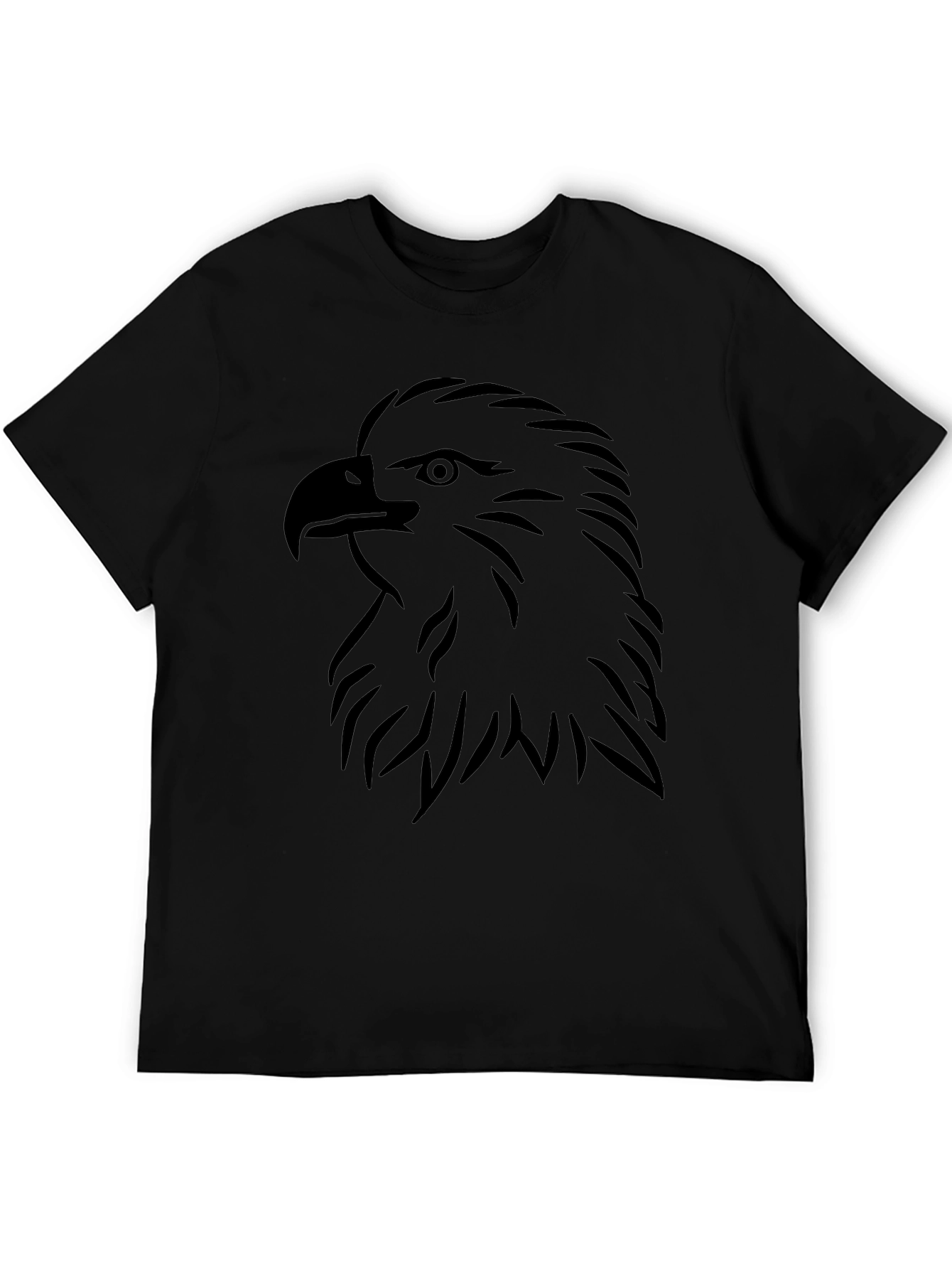 Eagle Head Graphic Black T-Shirt
