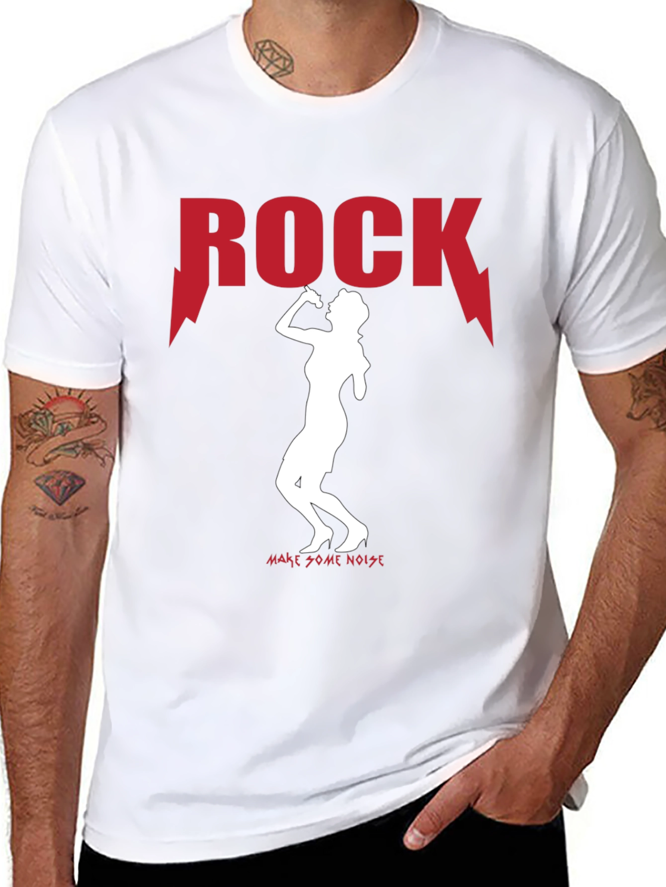 Rock Graphic Black T-Shirt