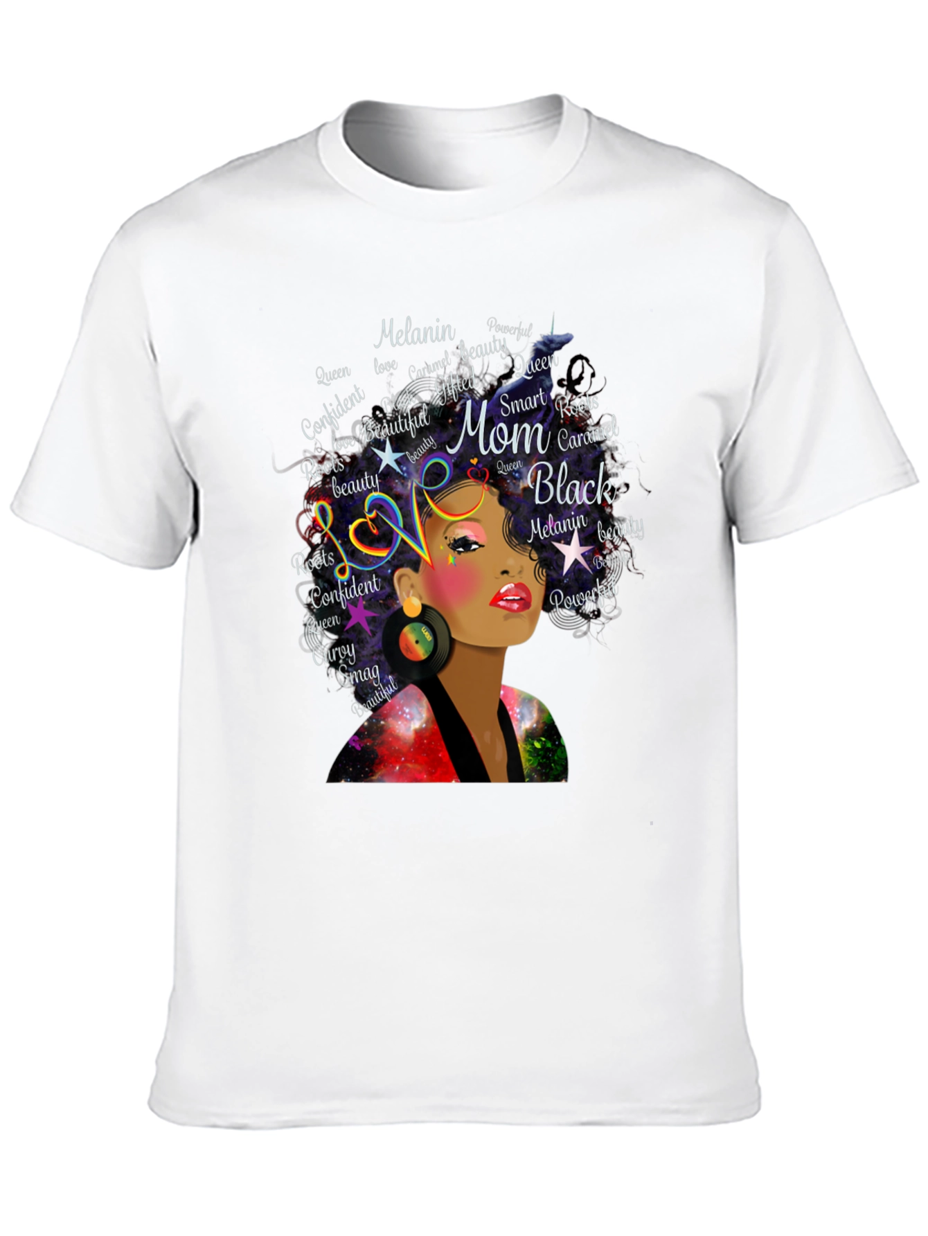 Black Queen Melanin Mom Graphic T-Shirt