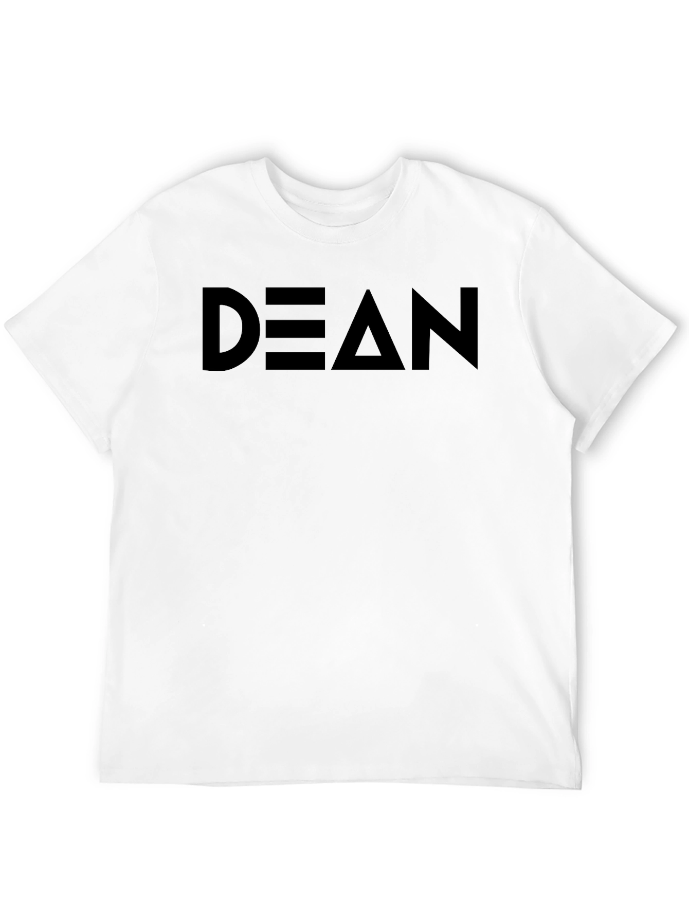 DEAN Graphic Tee - Solid Black Cotton Comfort