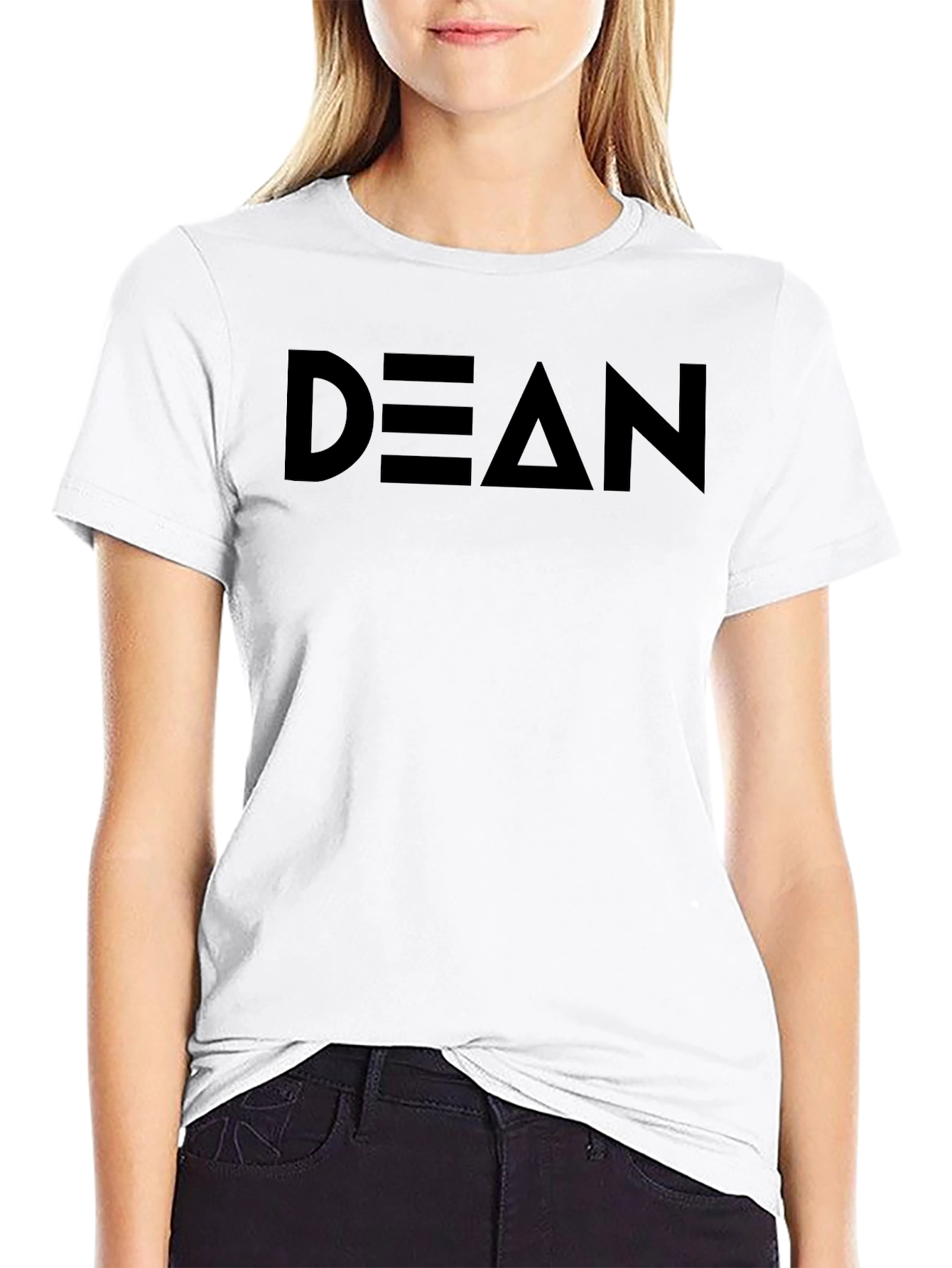 DEAN Graphic Tee - Solid Black Cotton Comfort