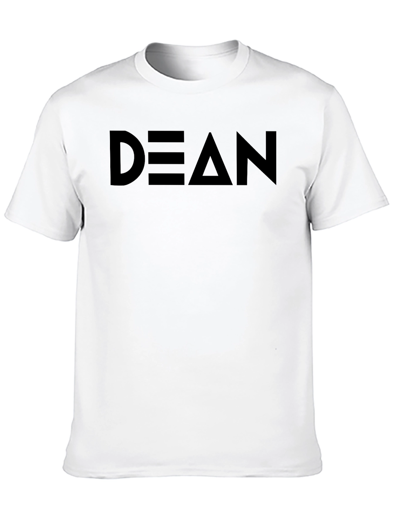 DEAN Graphic Tee - Solid Black Cotton Comfort