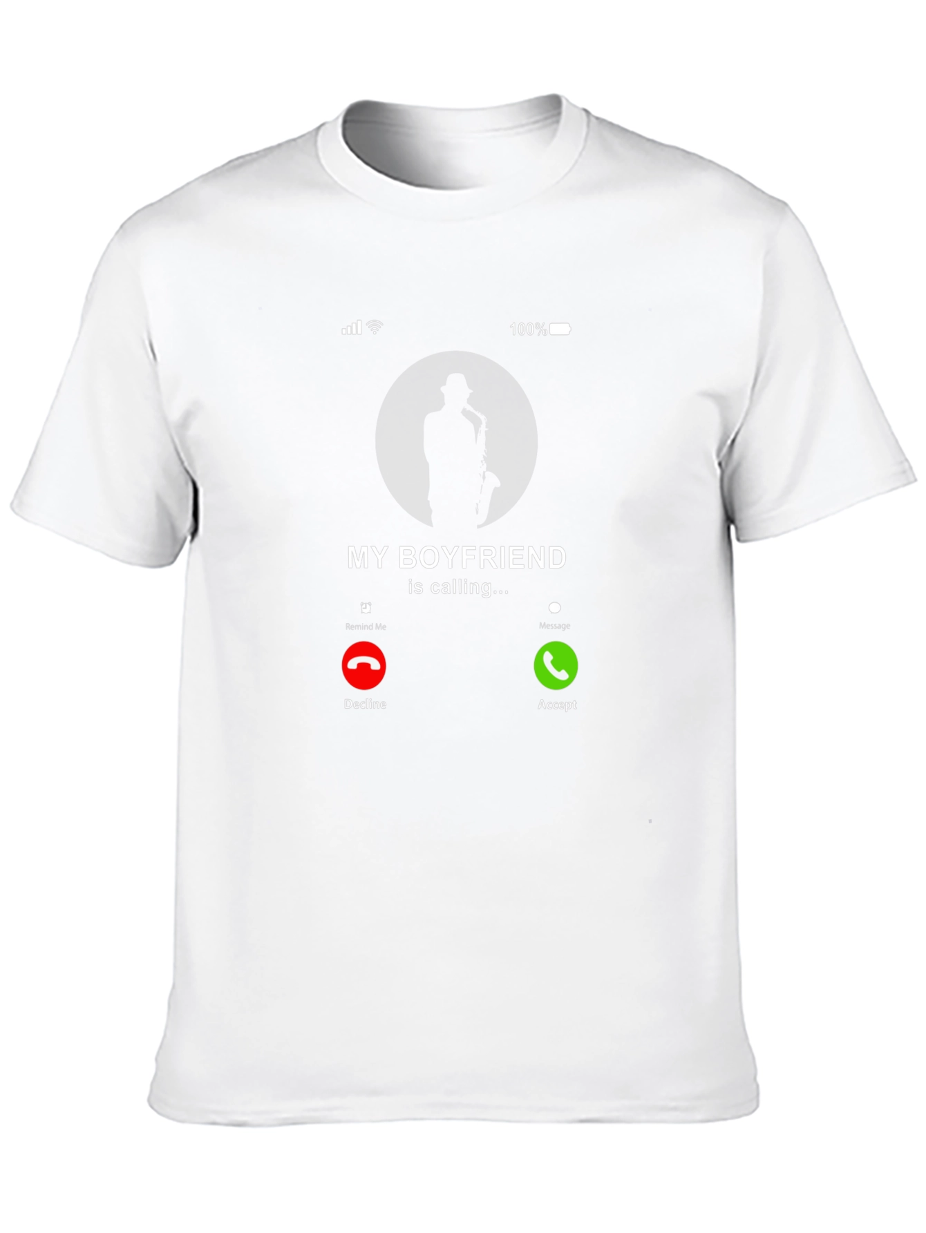 Saxophone Boyfriend Calling T-Shirt