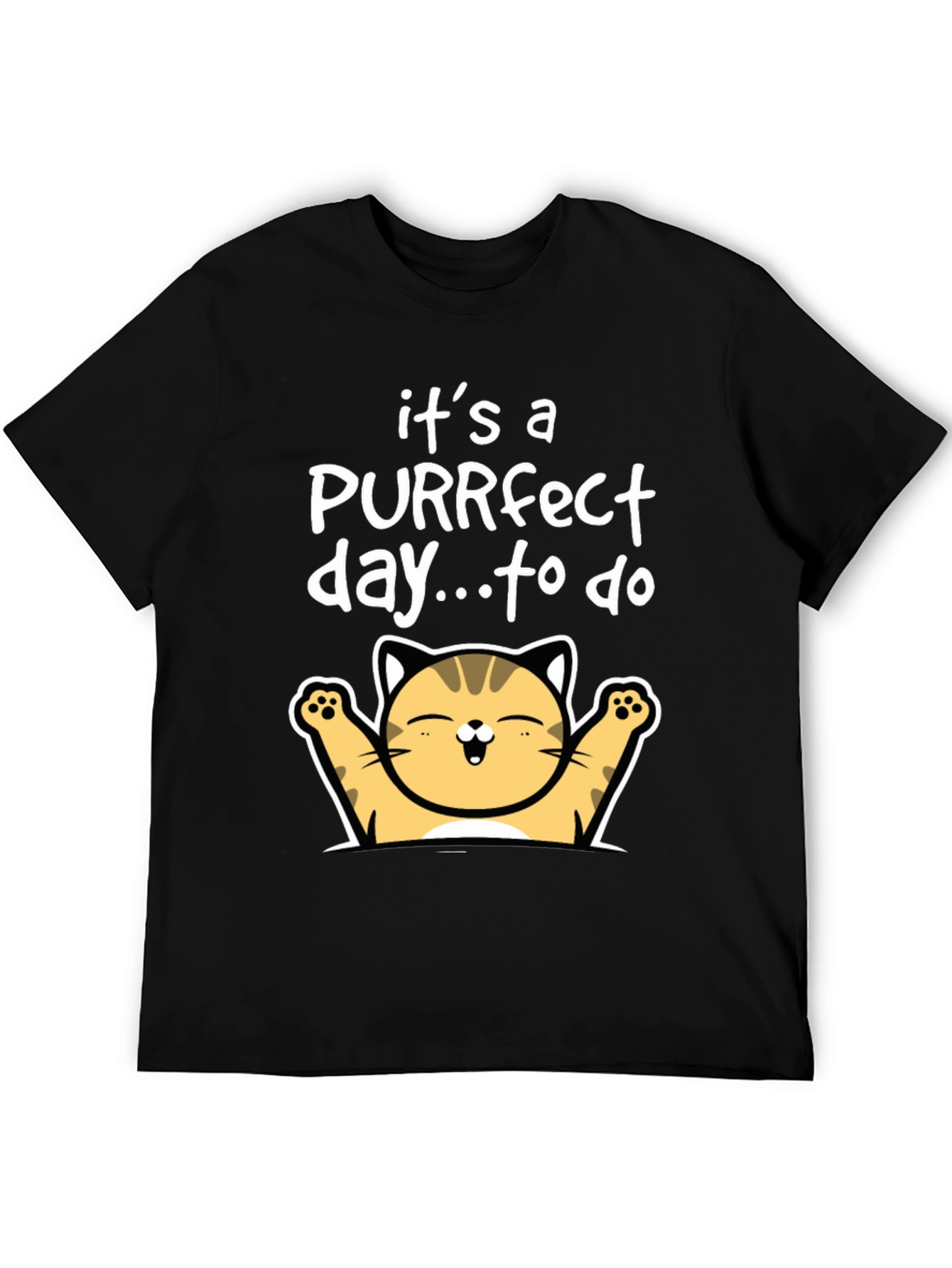 Purrfect Day Cat T-Shirt - Cute Kitten Tee