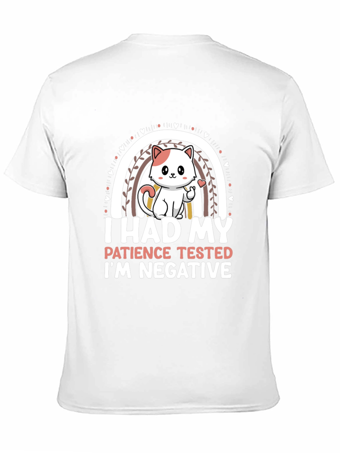 Funny Cat Patience Negative T-Shirt
