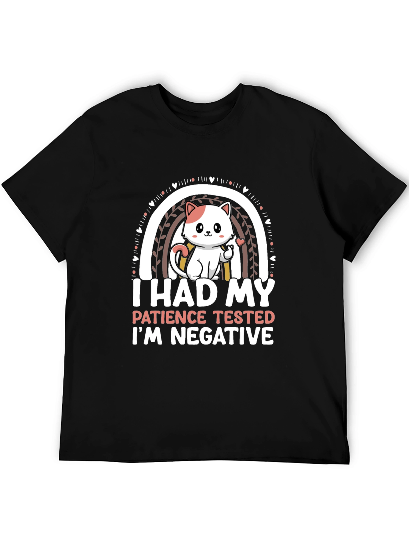 Funny Cat Patience Negative T-Shirt