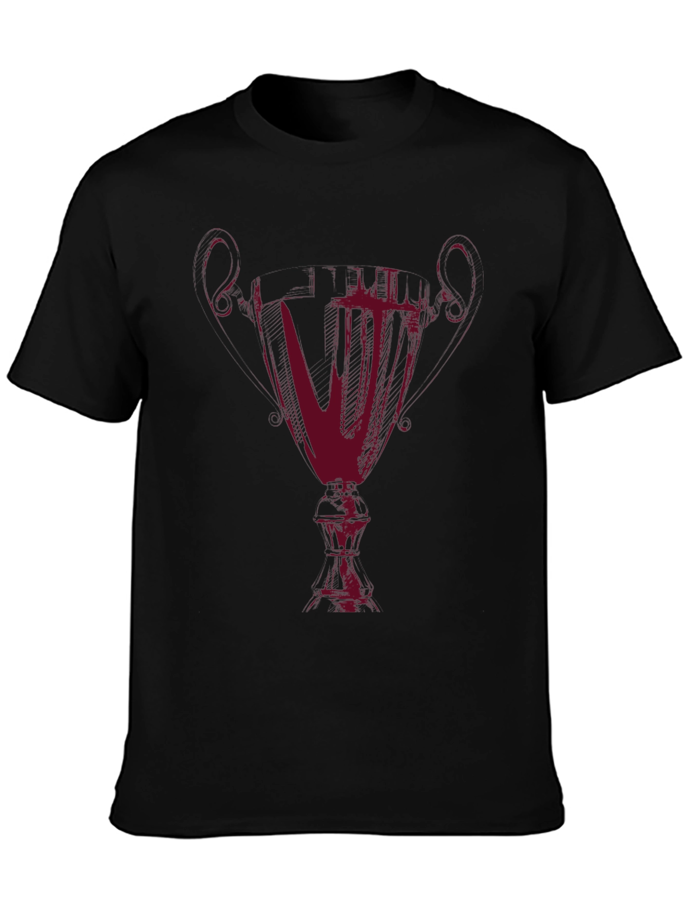 Unique Artistic Graphic Tee - Mens Black T-Shirt