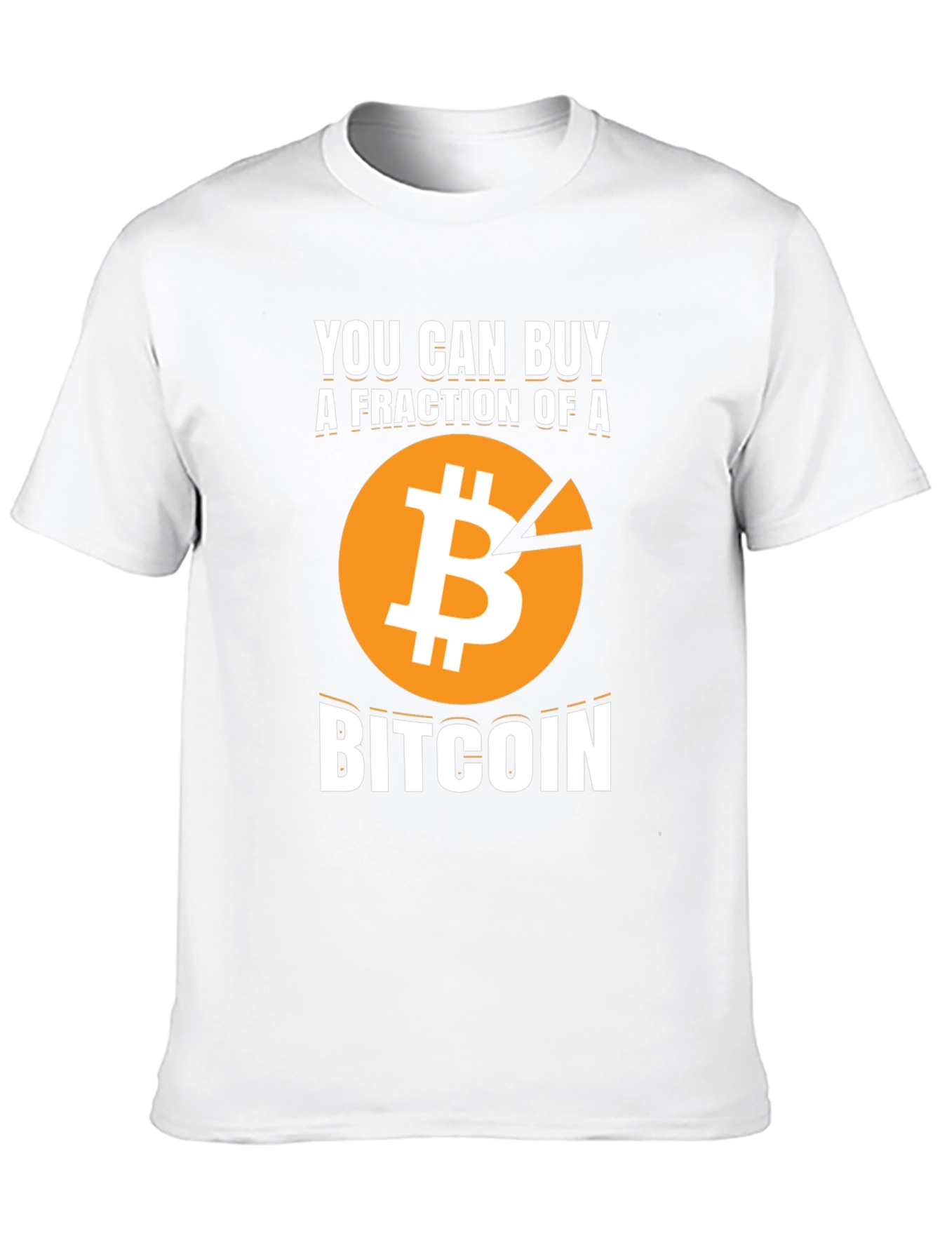 Bitcoin Fraction Graphic Tee - Crypto Investor T-Shirt
