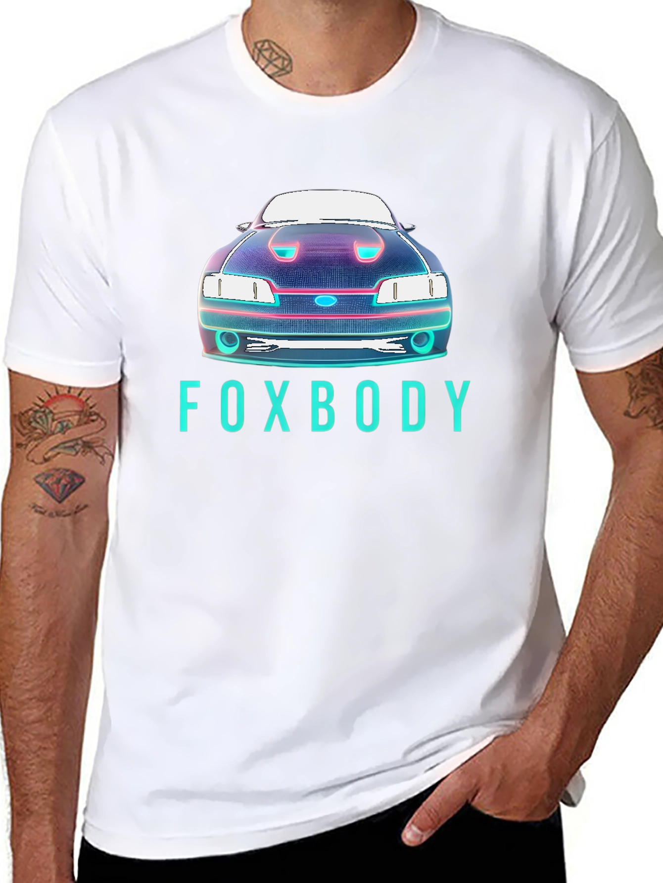 Foxbody Car Graphic T-Shirt - Retro Automotive Style