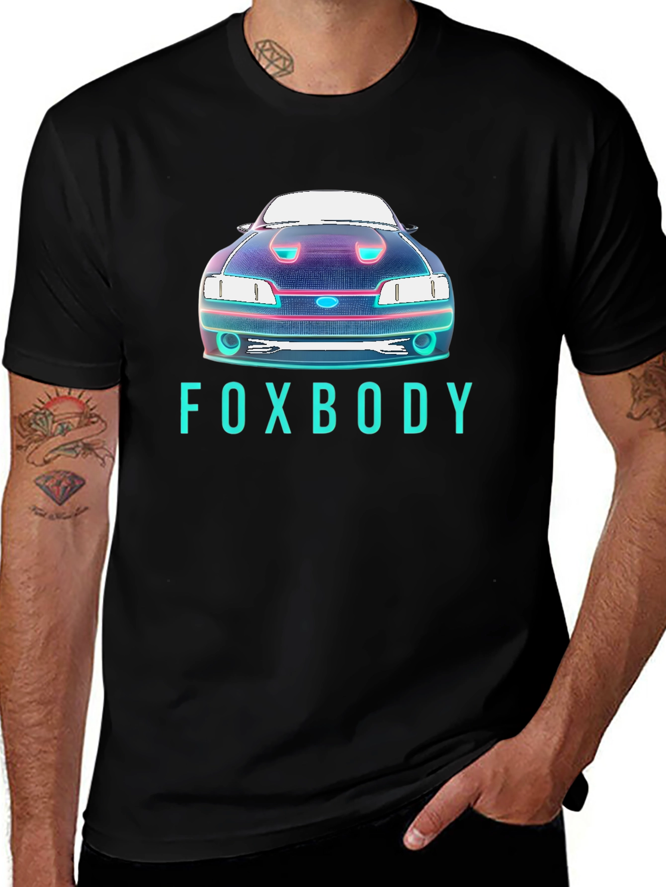 Foxbody Car Graphic T-Shirt - Retro Automotive Style
