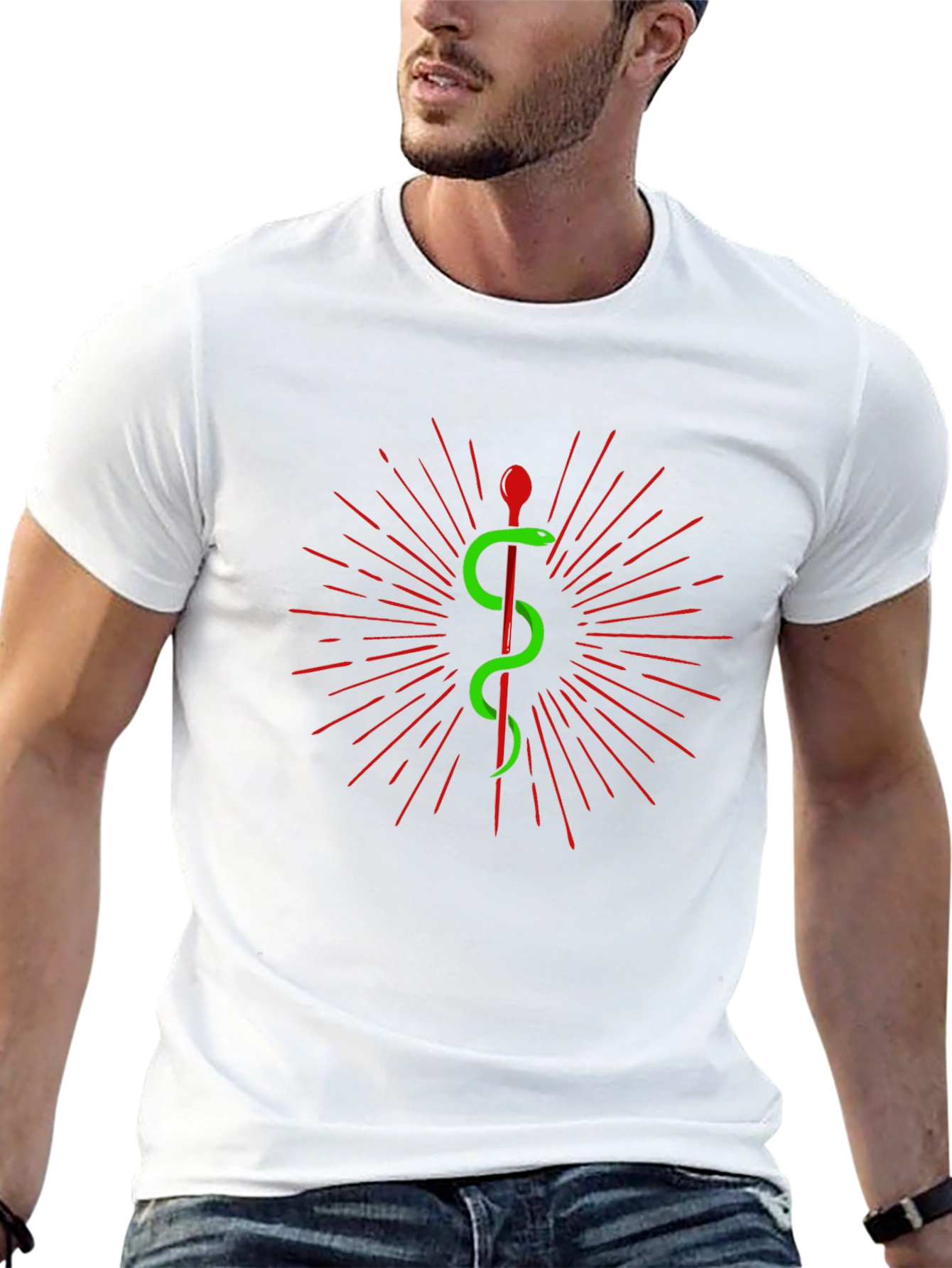 Caduceus T-Shirt - Medical Symbol Tee