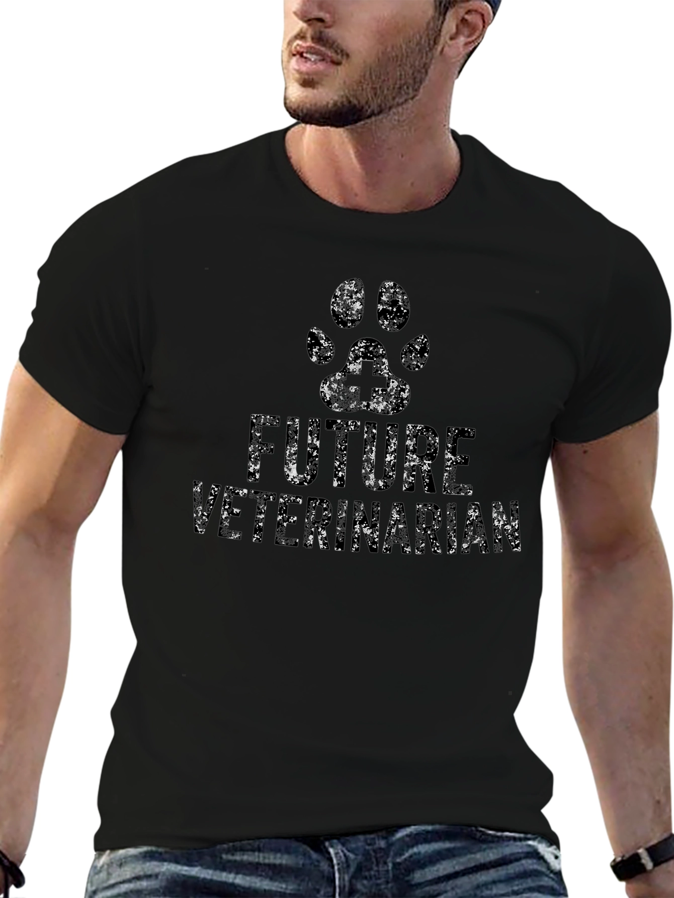 Future Veterinarian T-Shirt - Paw Print Design