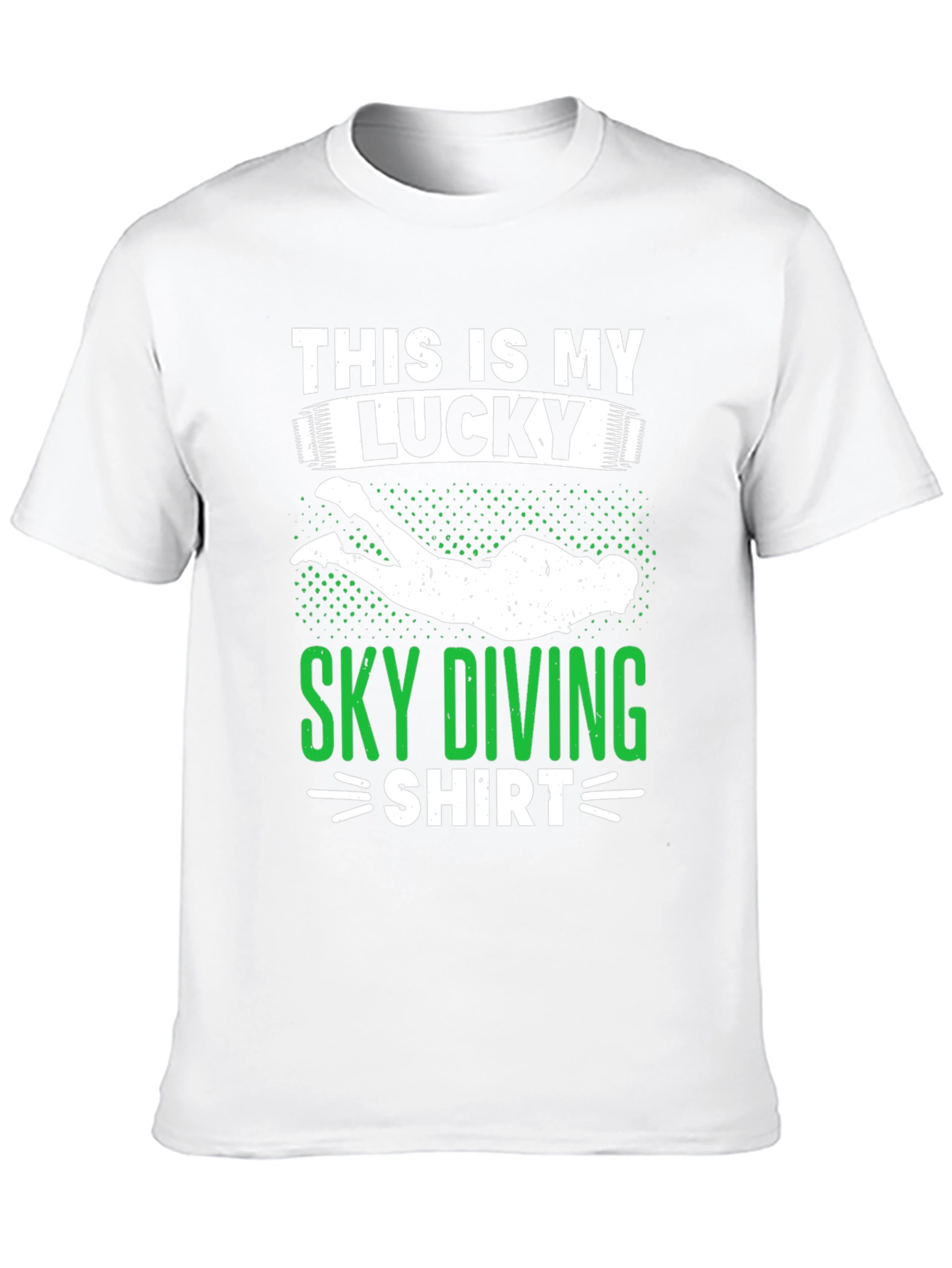 Lucky Sky Diving Shirt - Novelty Graphic Tee