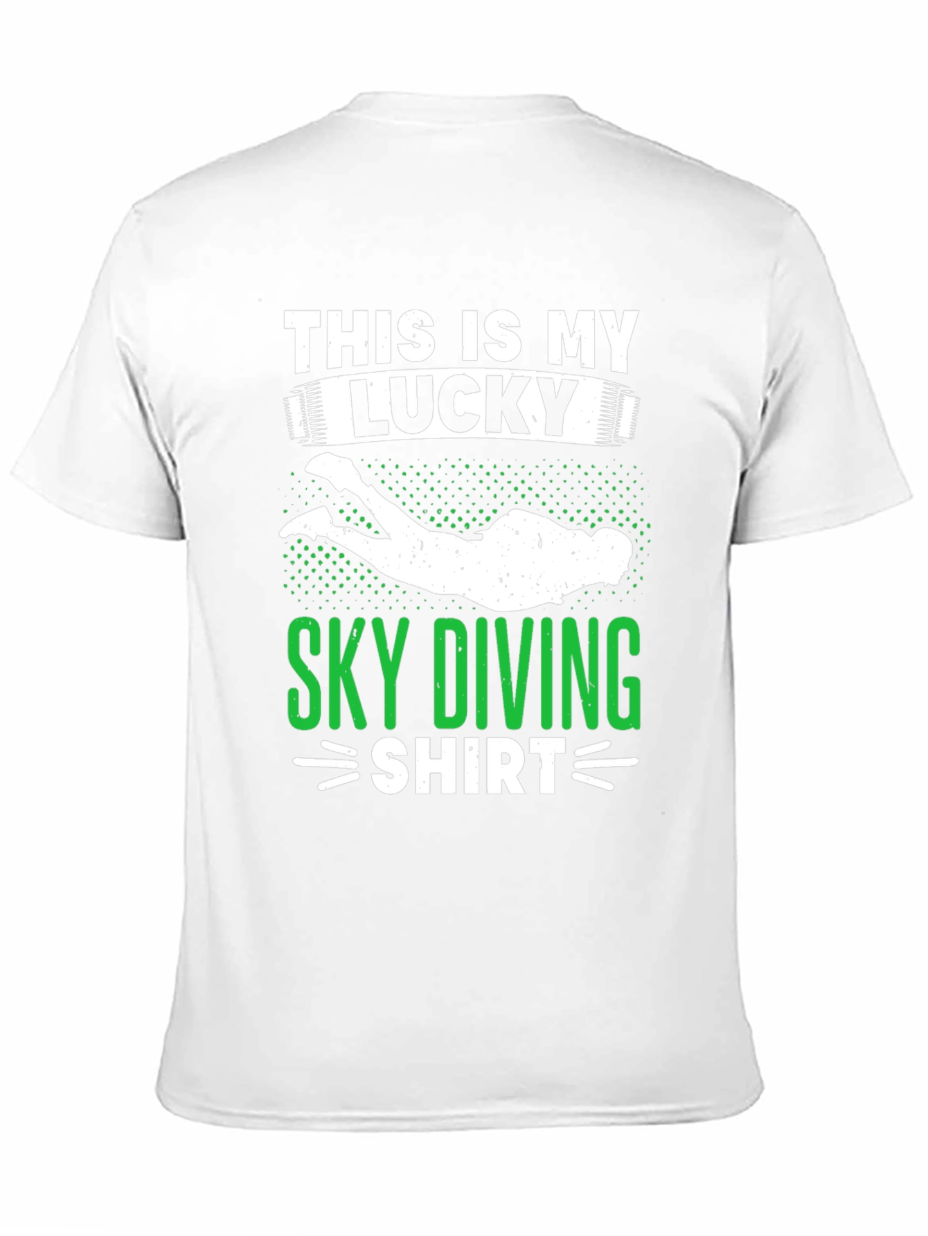 Lucky Sky Diving Shirt - Novelty Graphic Tee