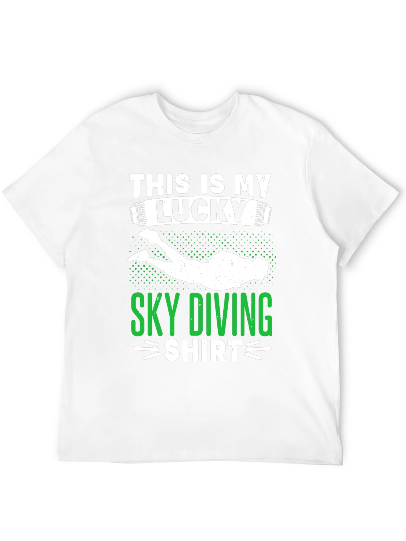Lucky Sky Diving Shirt - Novelty Graphic Tee