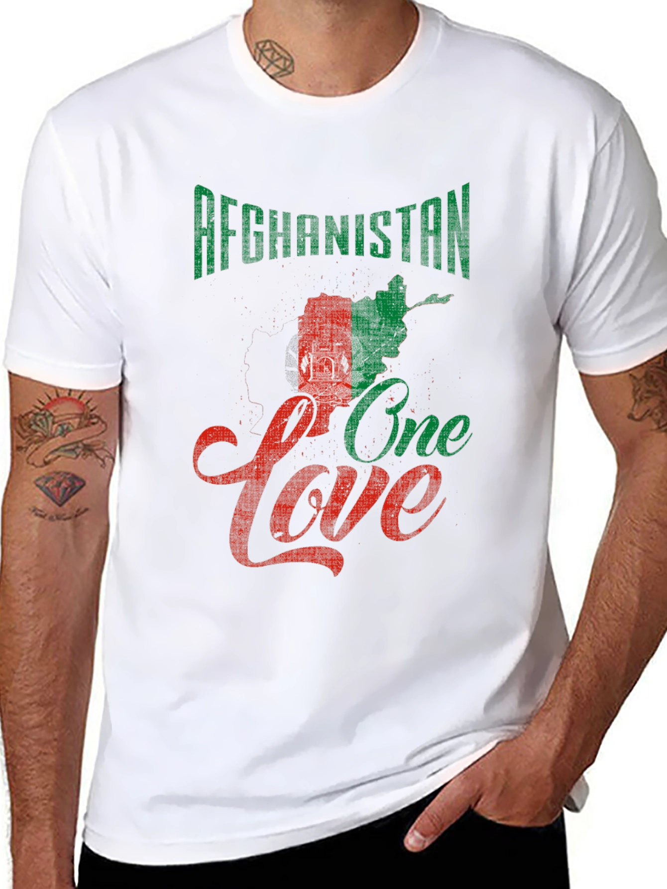 Afghanistan One Love Graphic T-Shirt