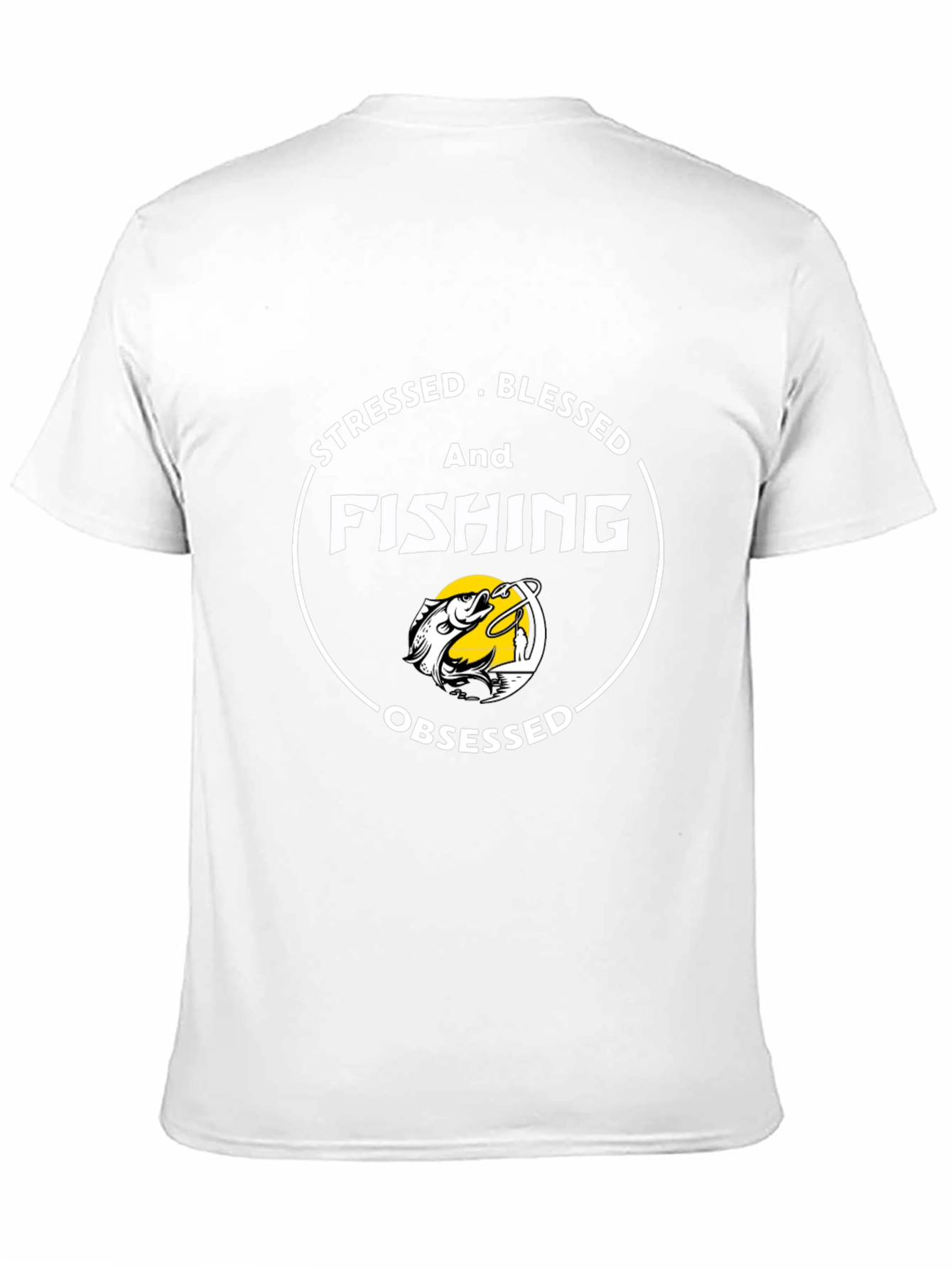 Stressed Blessed Fishing Obsessed Tee