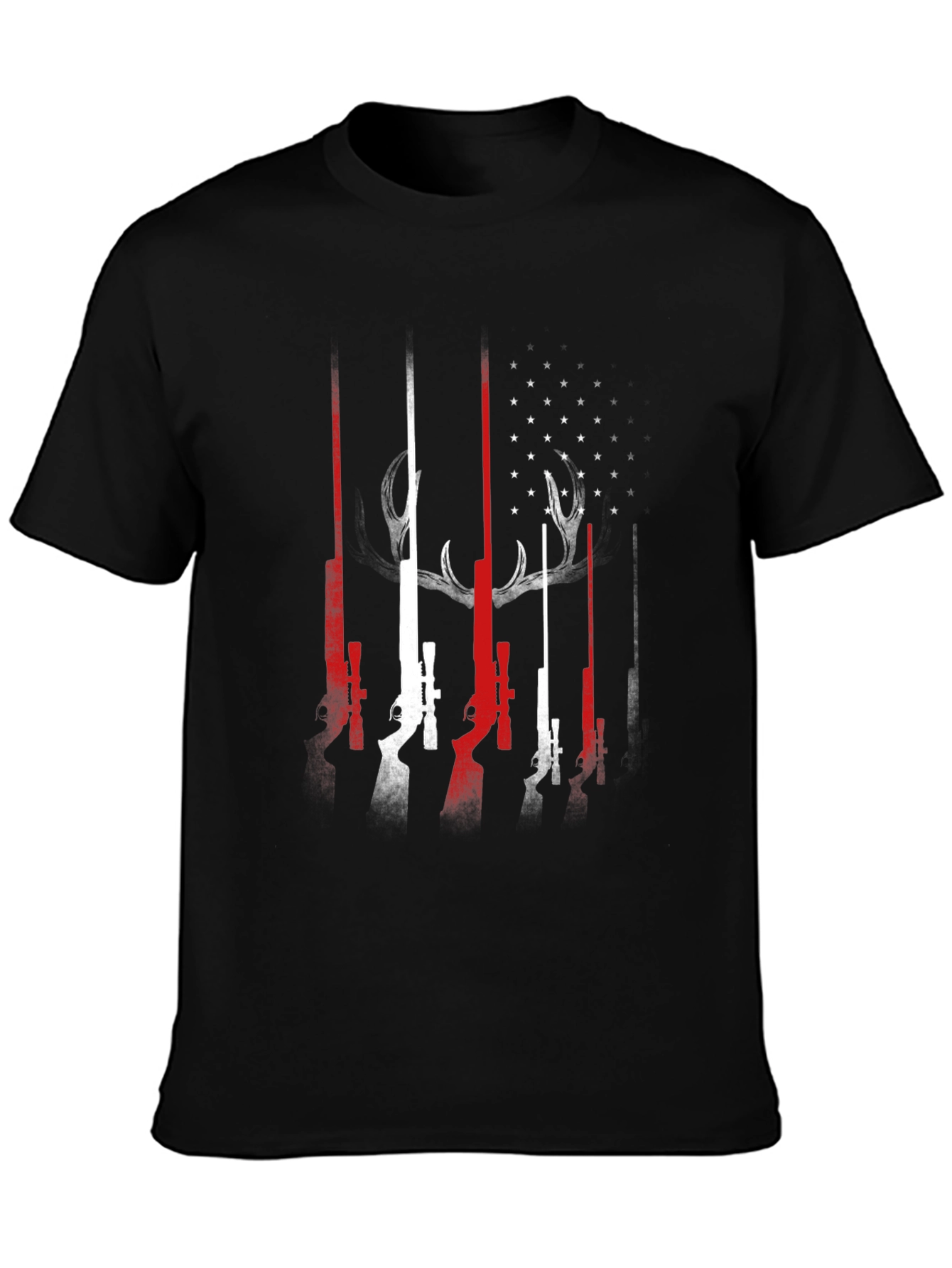 Hunting Flag Graphic Tee - Mens Black T-Shirt