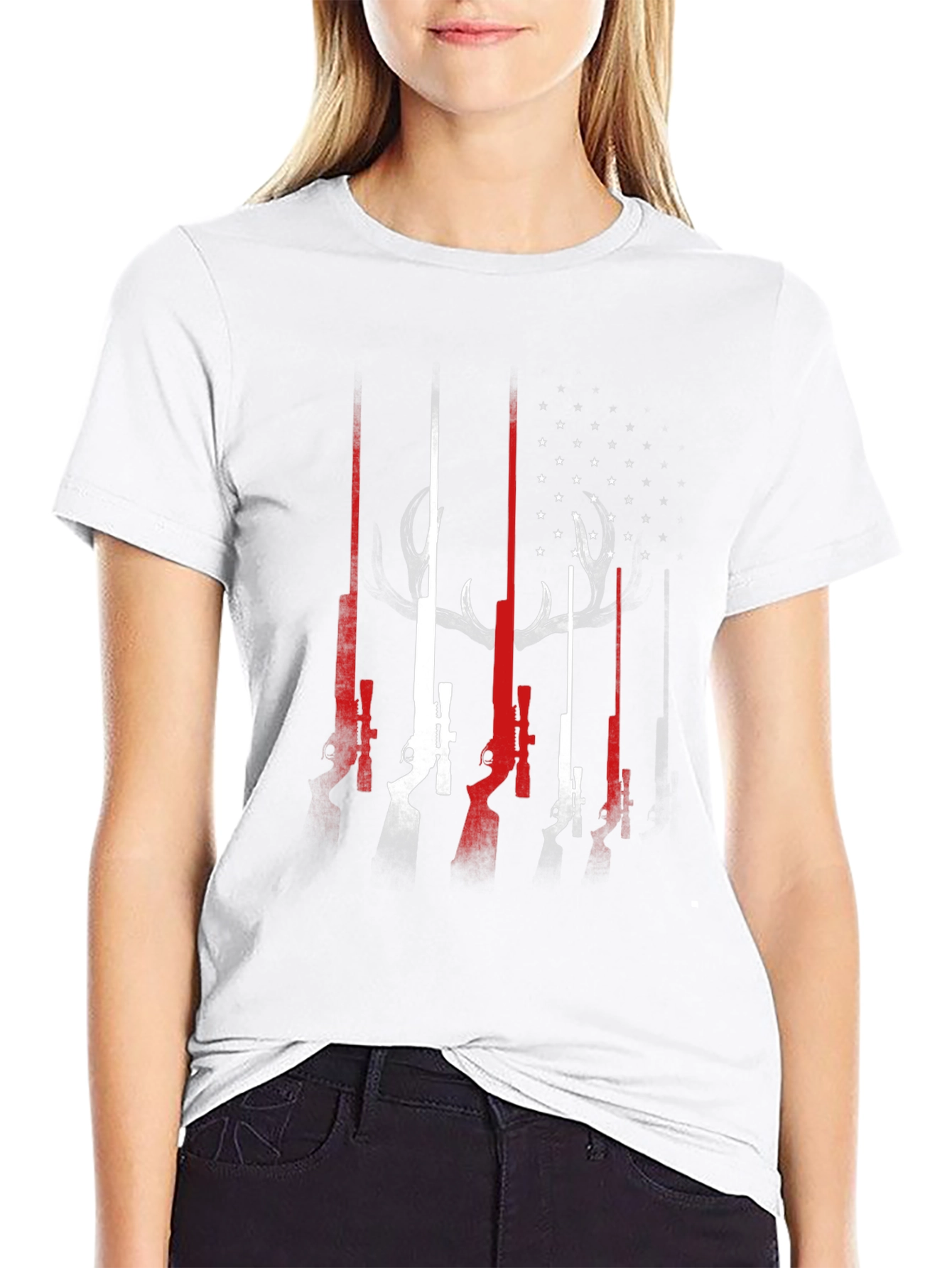 Hunting Flag Graphic Tee - Mens Black T-Shirt