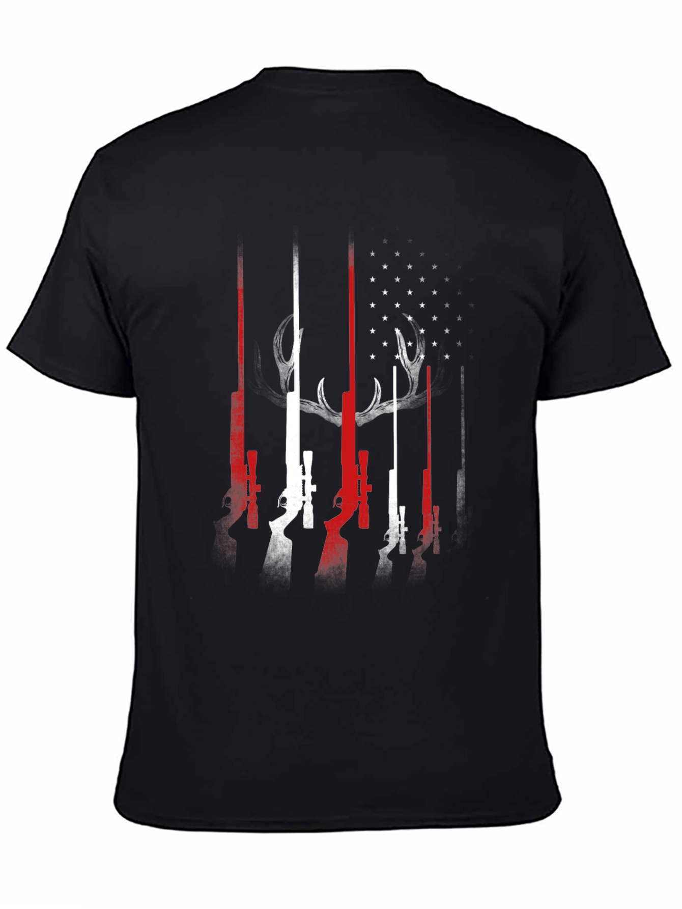 Hunting Flag Graphic Tee - Mens Black T-Shirt